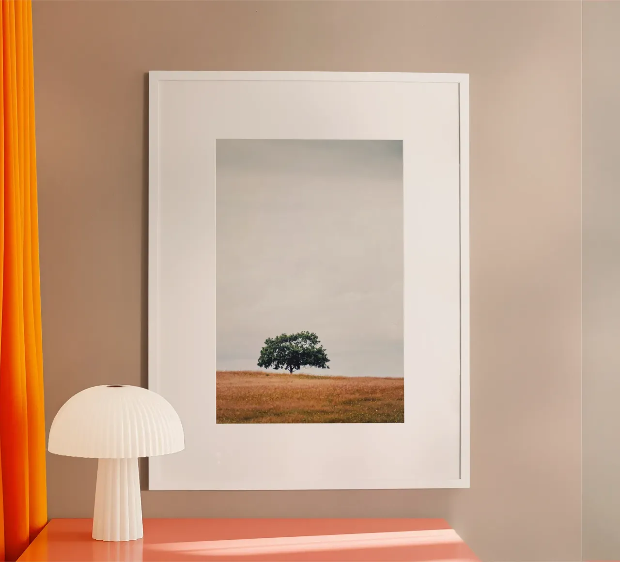 BaumKrone - Dänemark Poster mit Aluminium Rahmen von stine wiemann