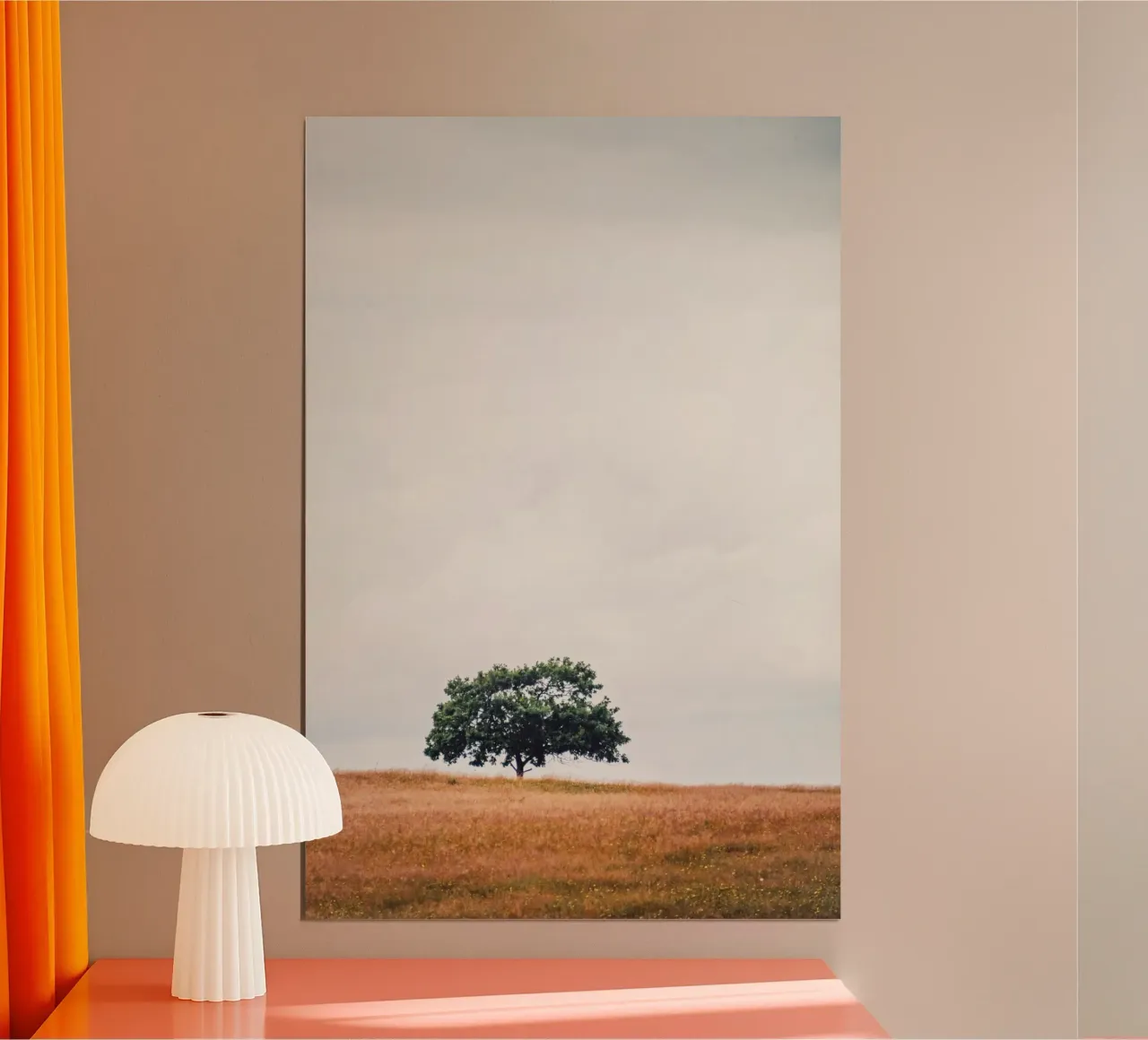 BaumKrone - Dänemark Poster mit Aluminium Rahmen von stine wiemann