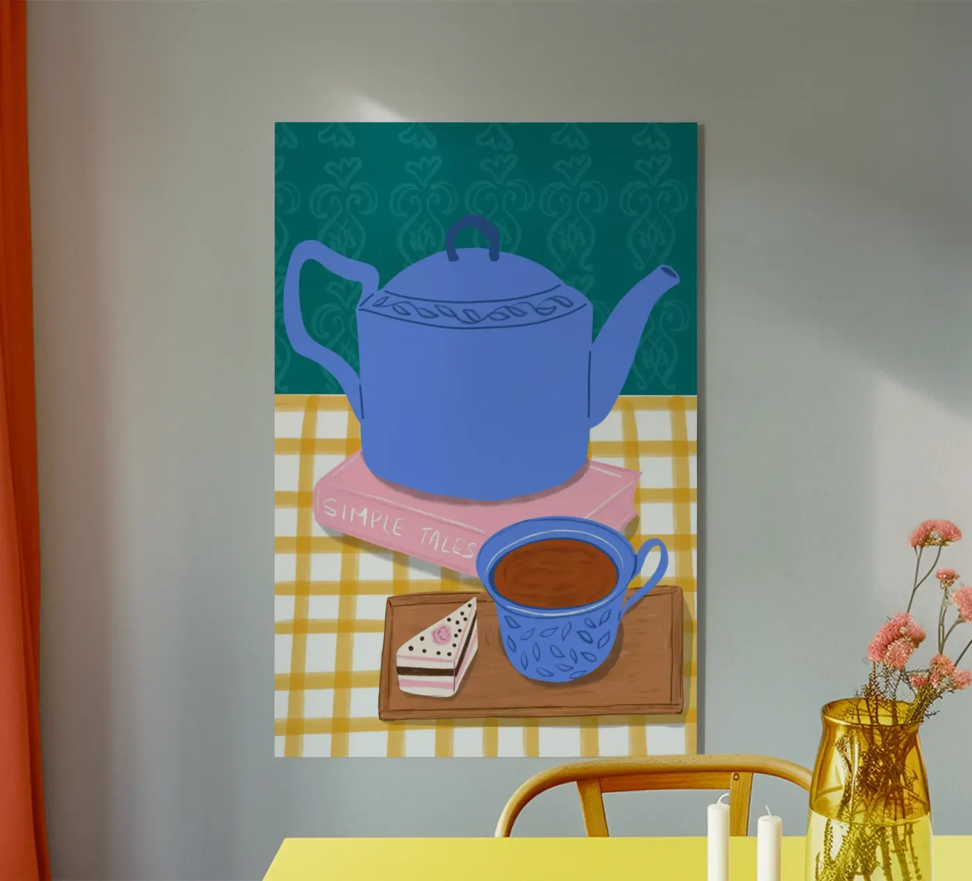 Tea Time No 02 acrylic glass by treechild