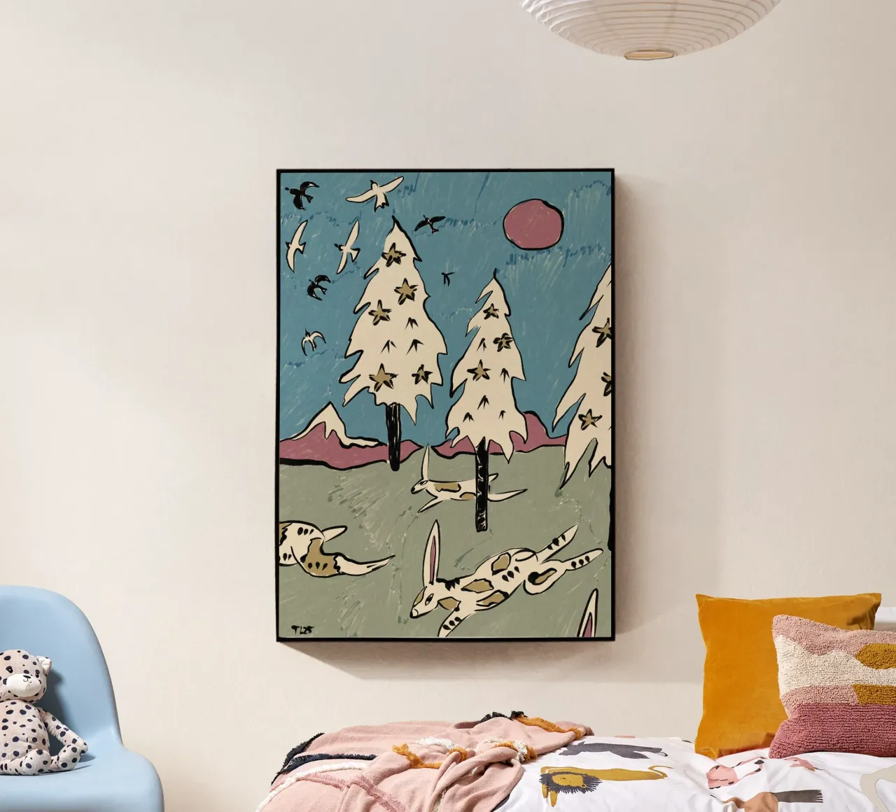 Hare Forest acrylic glass by Raipa Studio