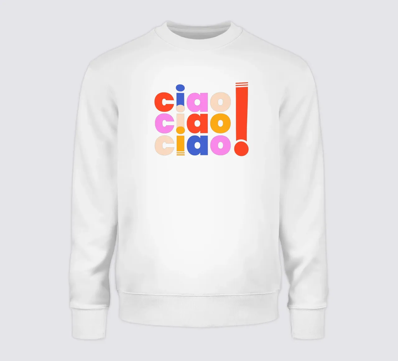 Ciao Retro Pop Art Quote felpa da showmemars