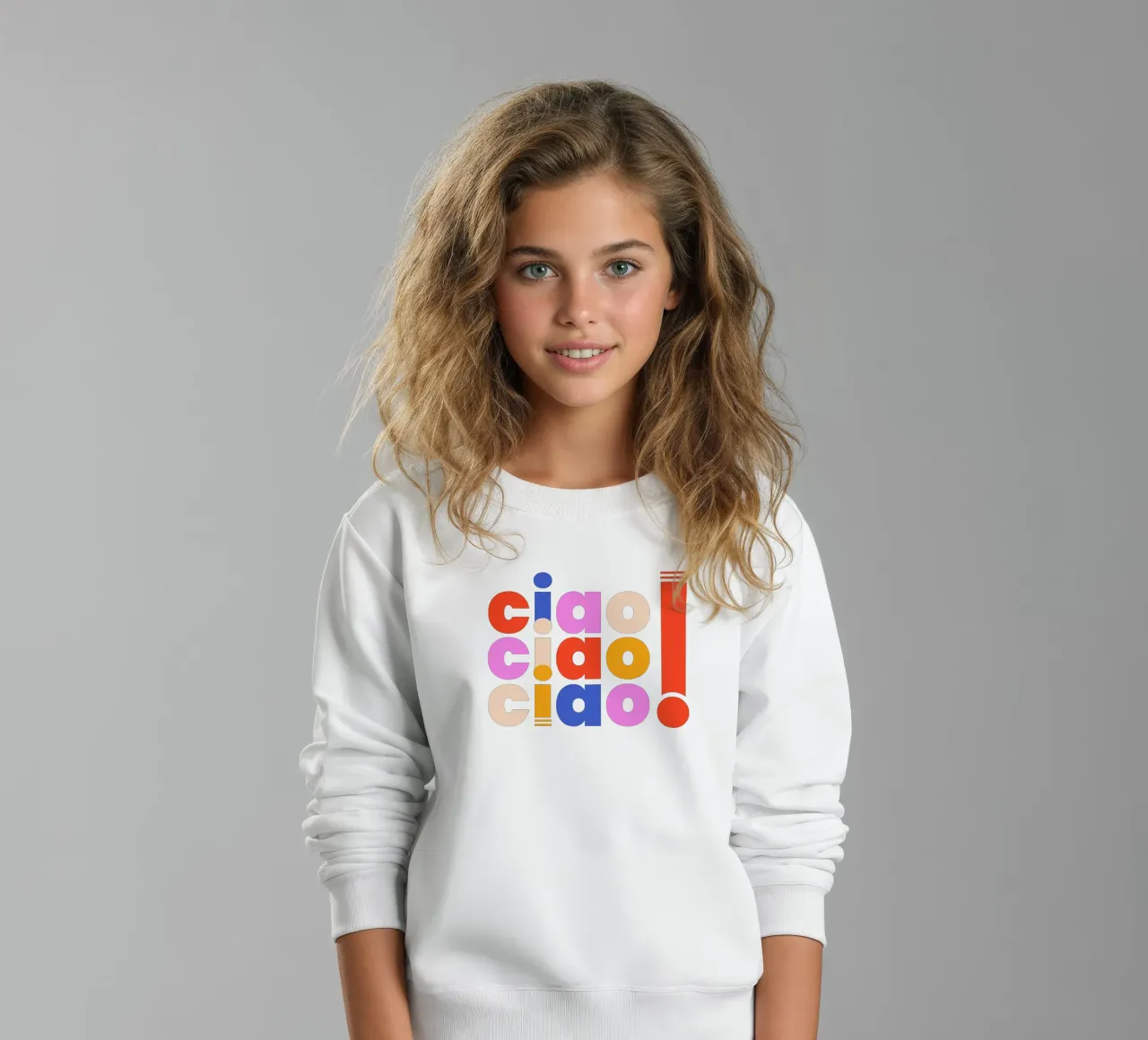 Ciao Retro Pop Art Quote felpa bambino da showmemars