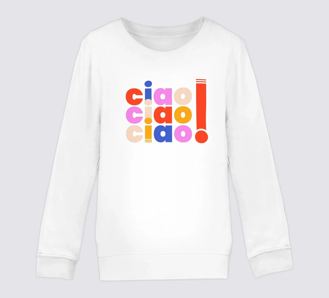 Ciao Retro Pop Art Quote felpa bambino da showmemars