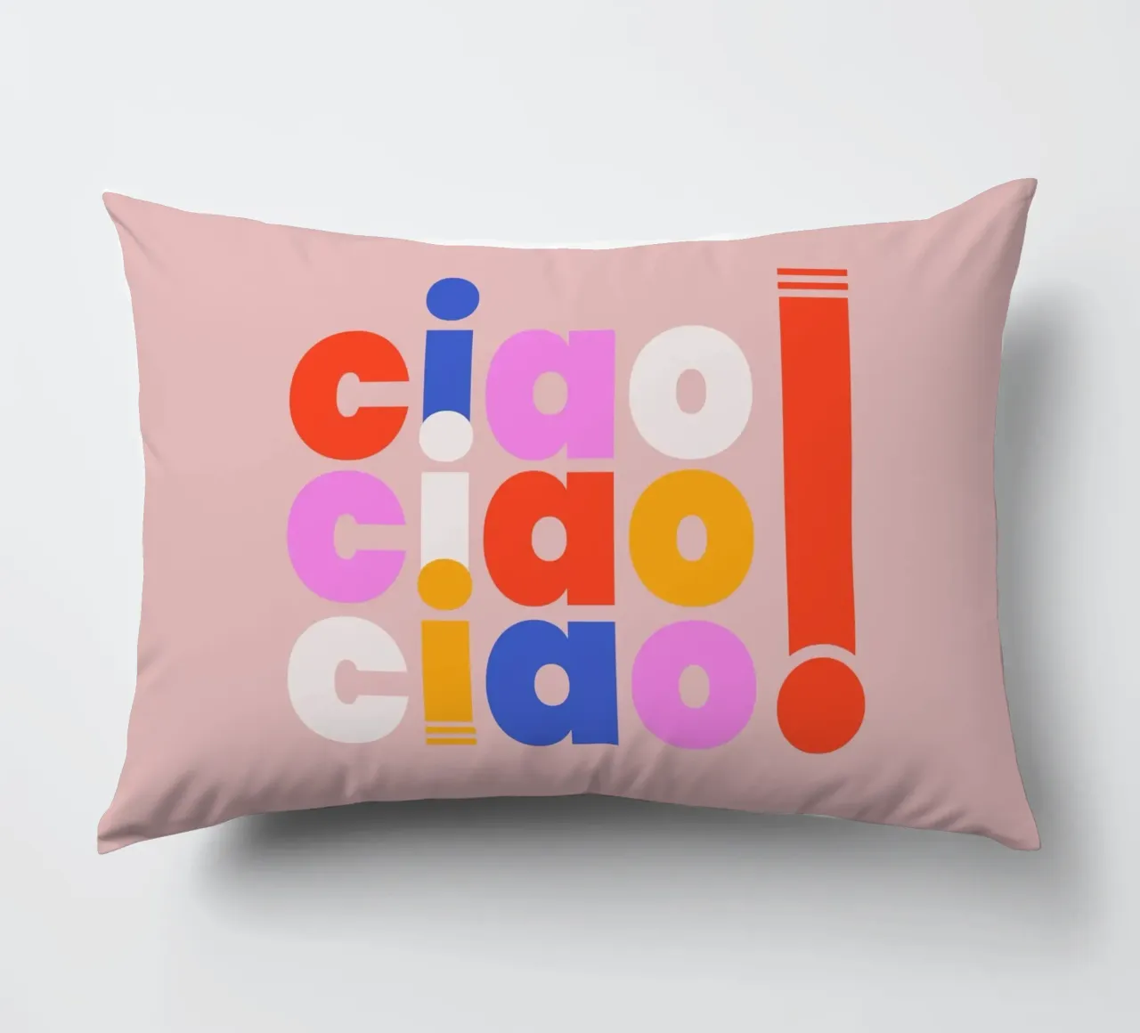 Ciao Retro Pop Art Quote cuscino da showmemars