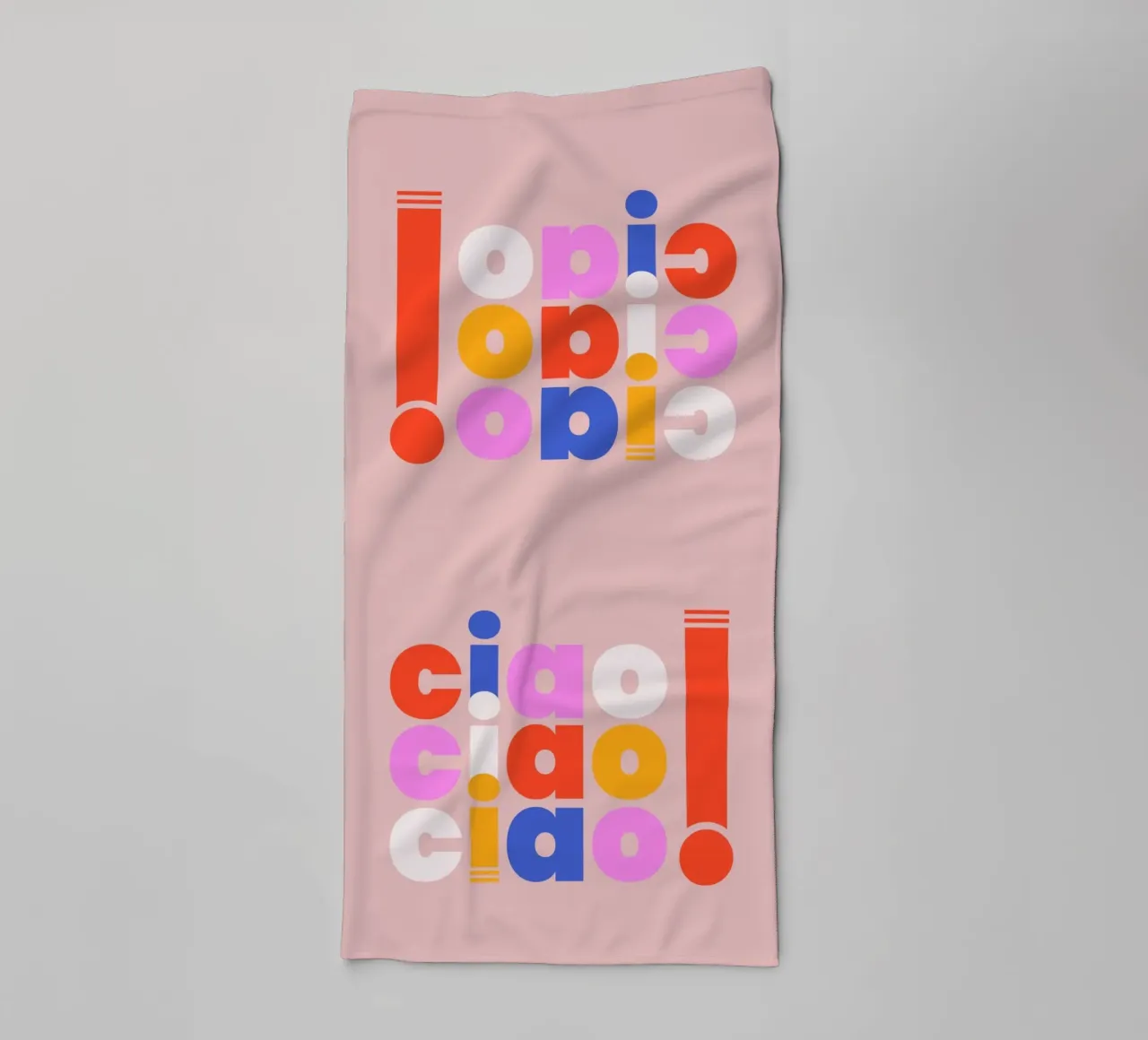 Ciao Retro Pop Art Quote asciugamano da bagno da showmemars