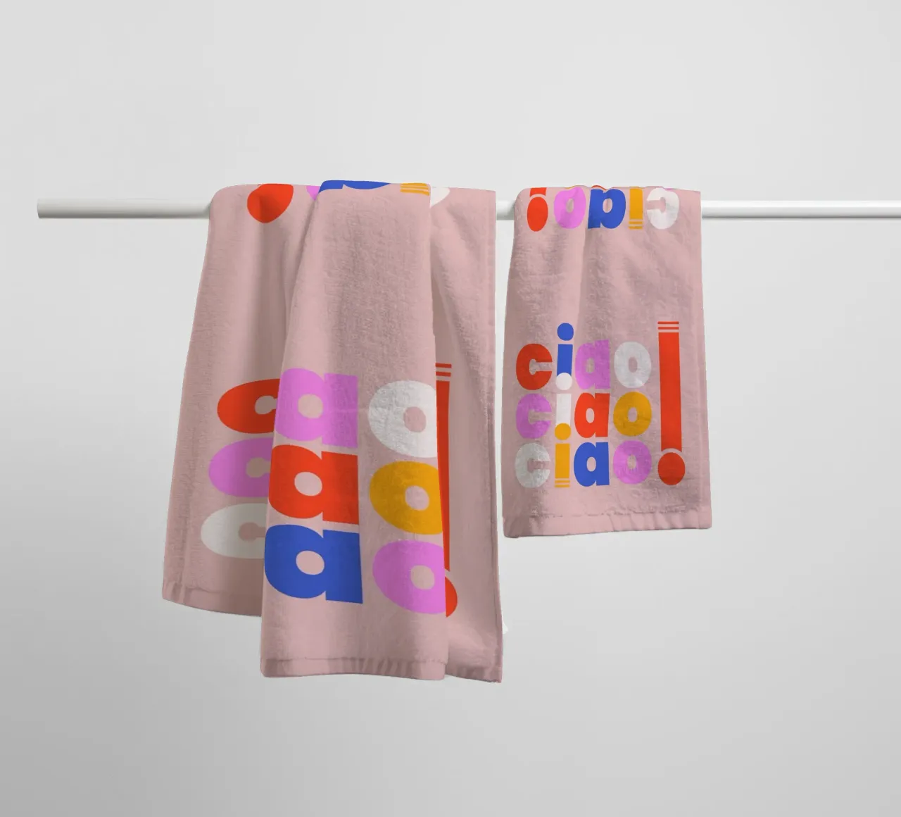 Ciao Retro Pop Art Quote asciugamano da bagno da showmemars