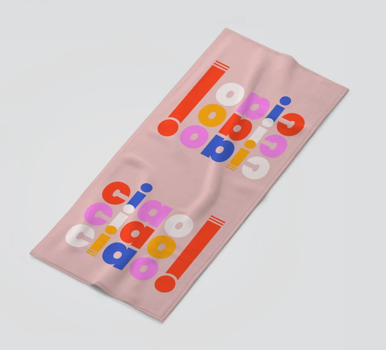 Ciao Retro Pop Art Quote telo mare da showmemars