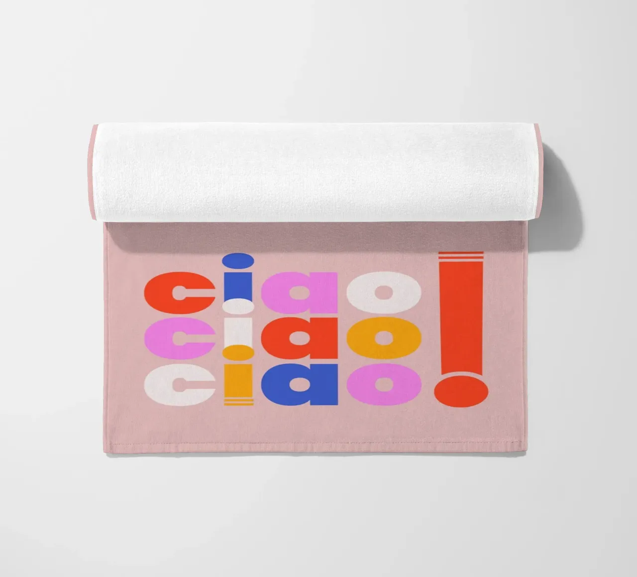 Ciao Retro Pop Art Quote telo mare da showmemars