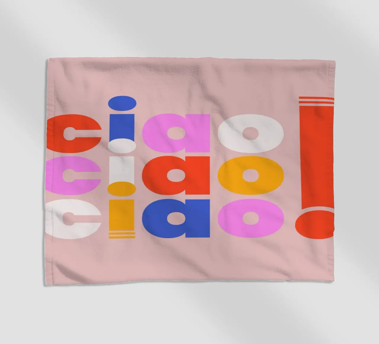 Ciao Retro Pop Art Quote telo mare da showmemars