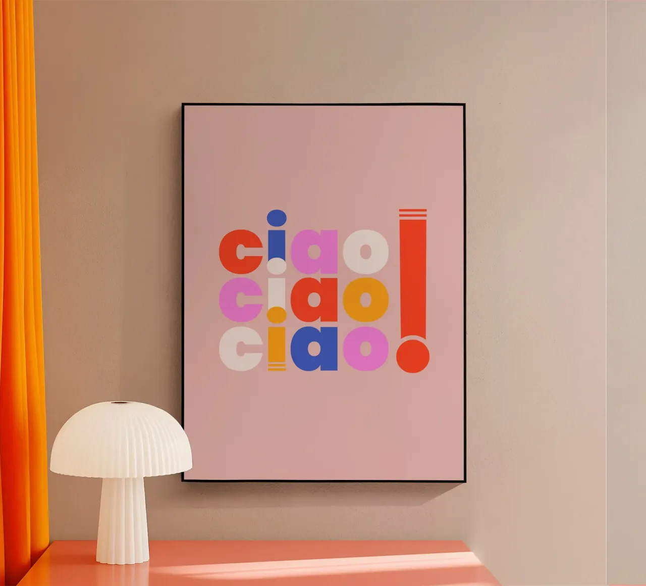 Ciao Retro Pop Art Quote plexiglass da showmemars