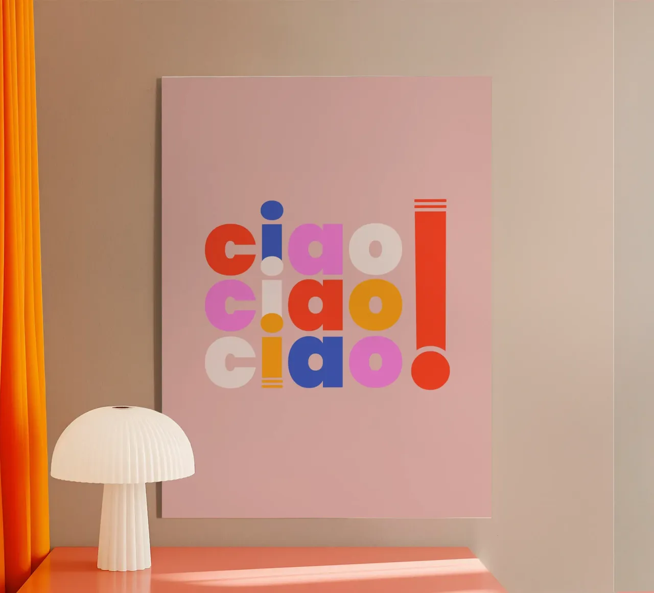 Ciao Retro Pop Art Quote plexiglass da showmemars