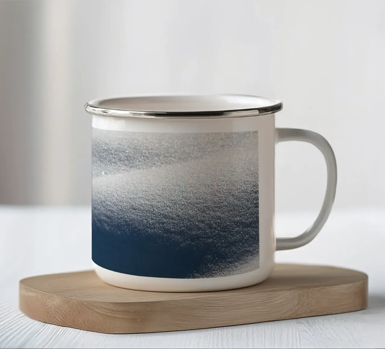 Onde congelate tazza in smalto da Romy Mueller Waterworld