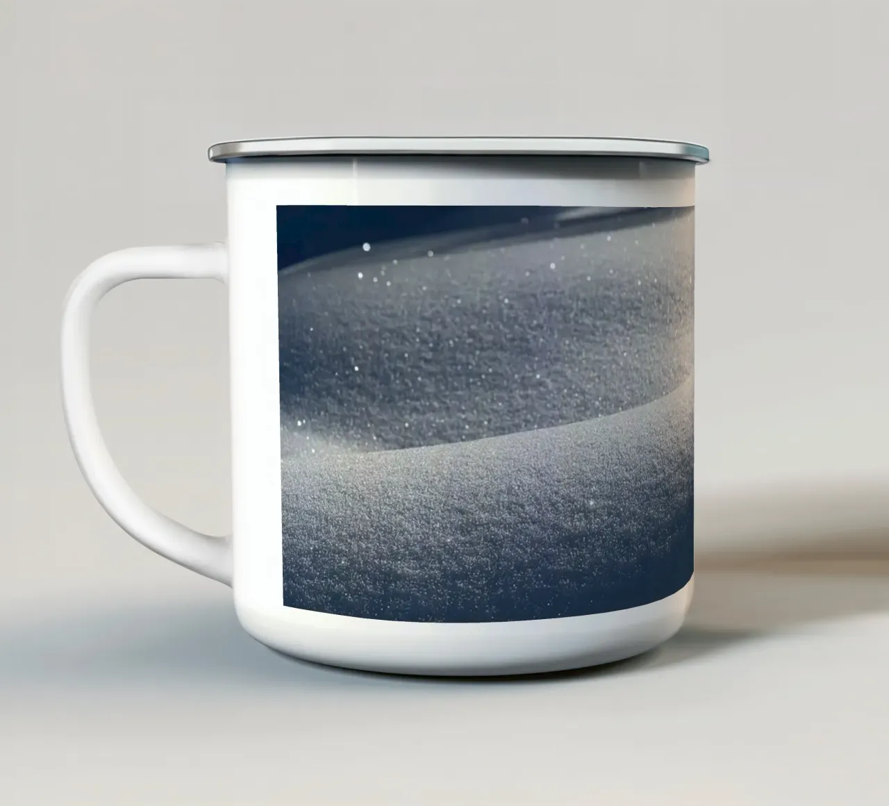 Onde congelate tazza in smalto da Romy Mueller Waterworld