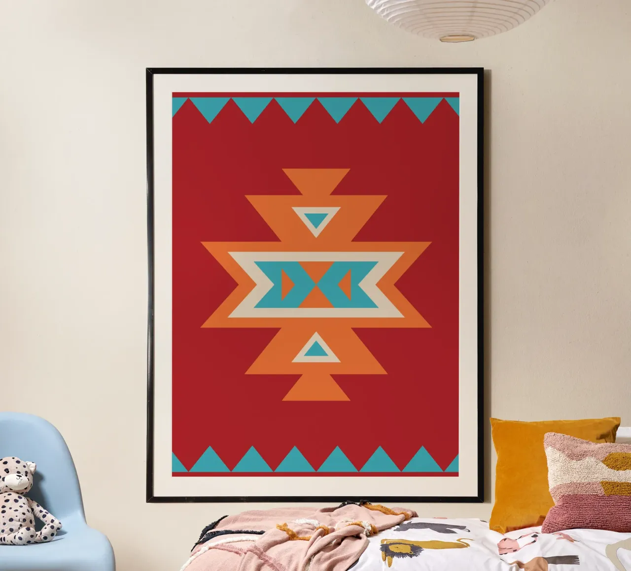 Motivo etnico geometrico poster da Petra Lang - Design