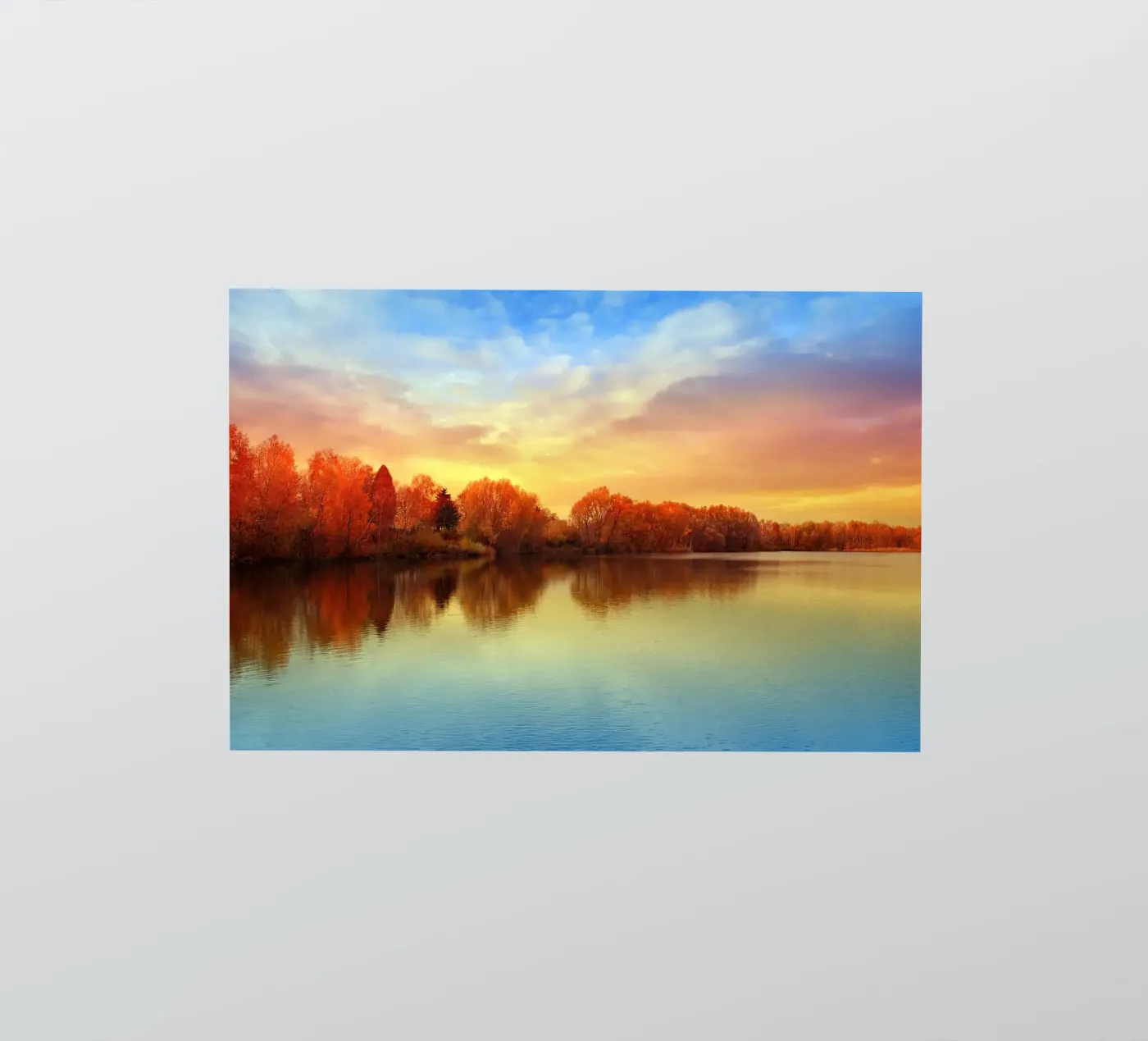 Sunset in autumn sticker by Atteloi