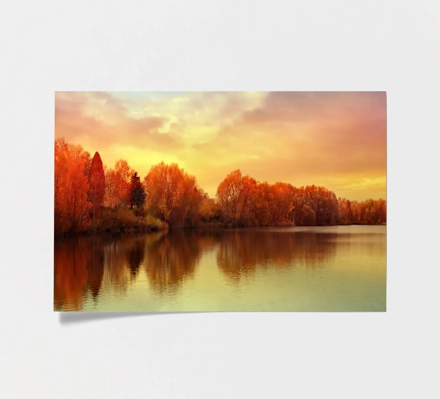 Sunset in autumn sticker sheet by Atteloi