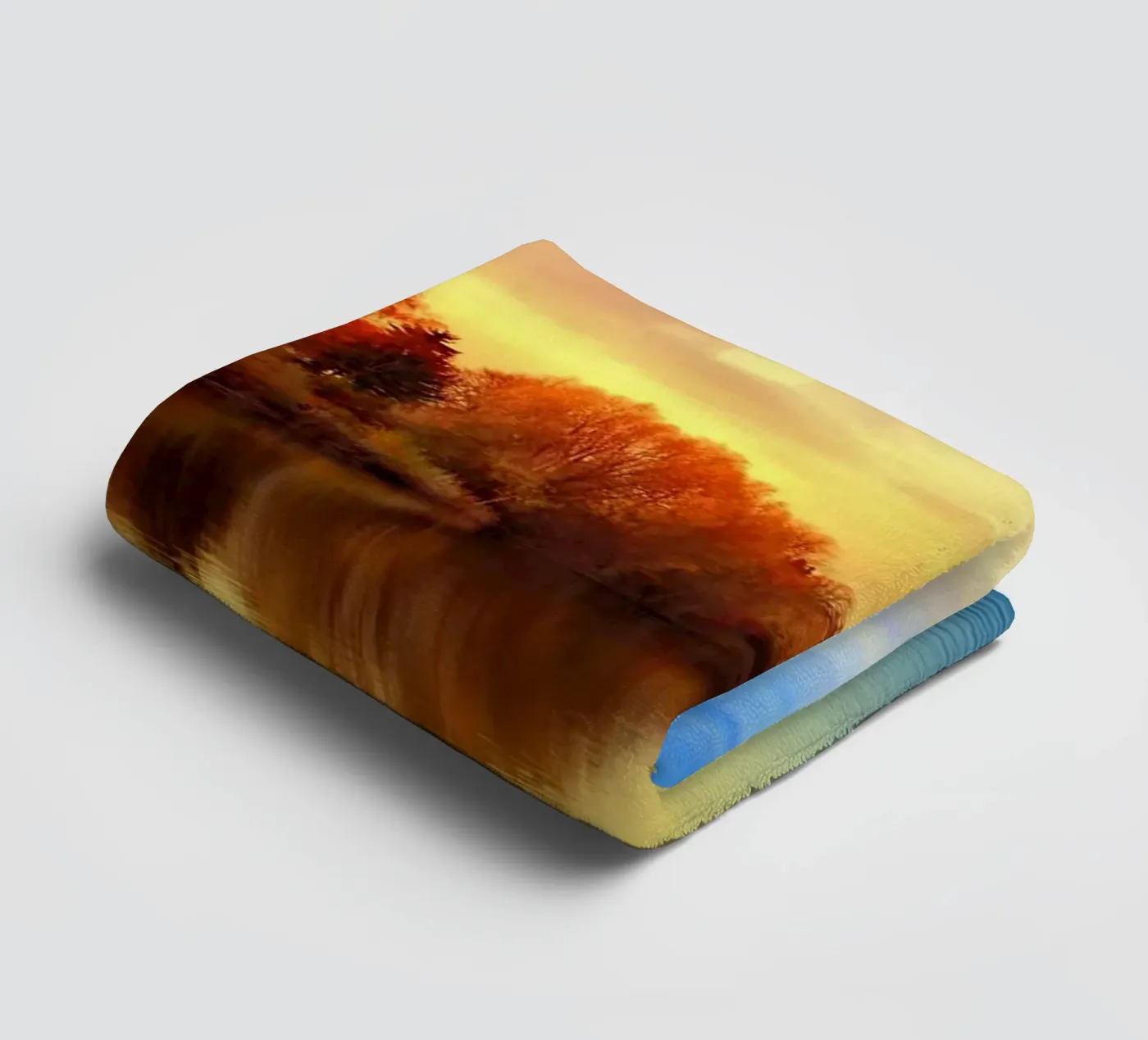 Sunset in autumn towel by Atteloi