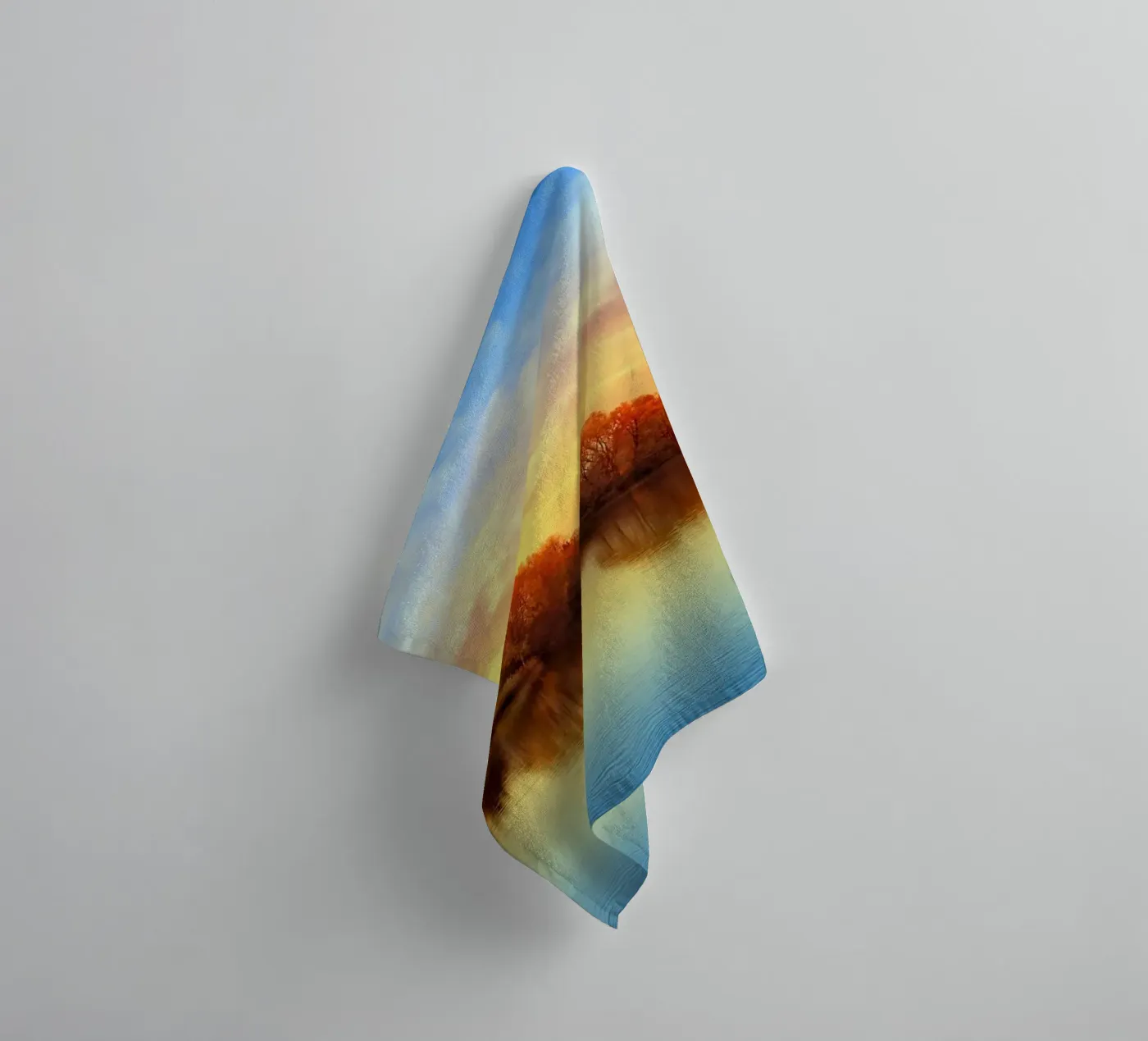 Sunset in autumn towel by Atteloi