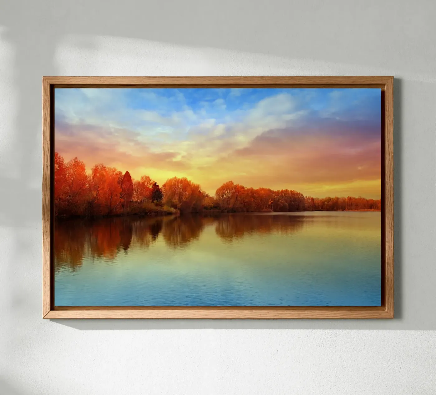 Sunset in autumn forex plate by Atteloi