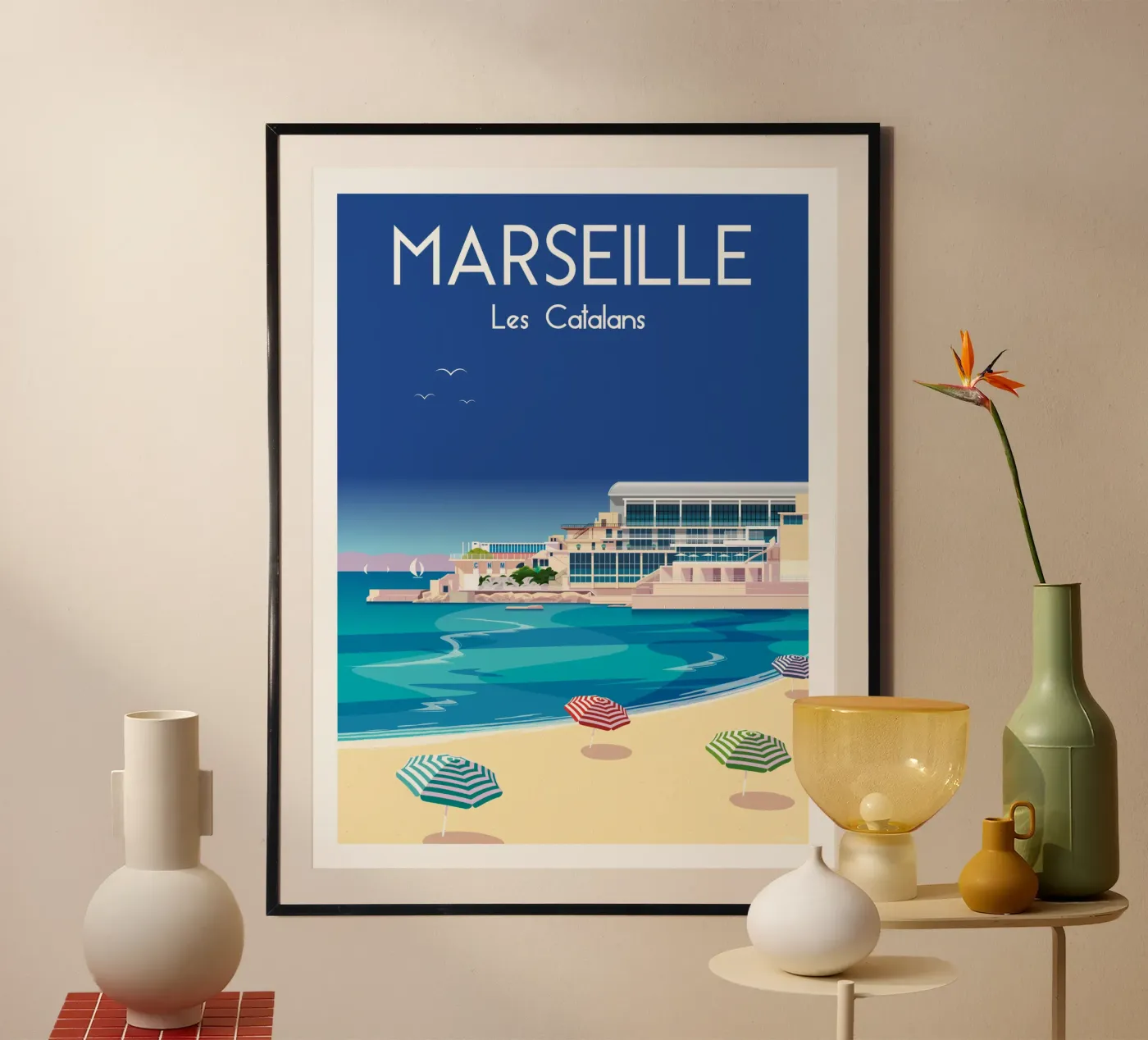 Marseille poster van Raphaël Delerue