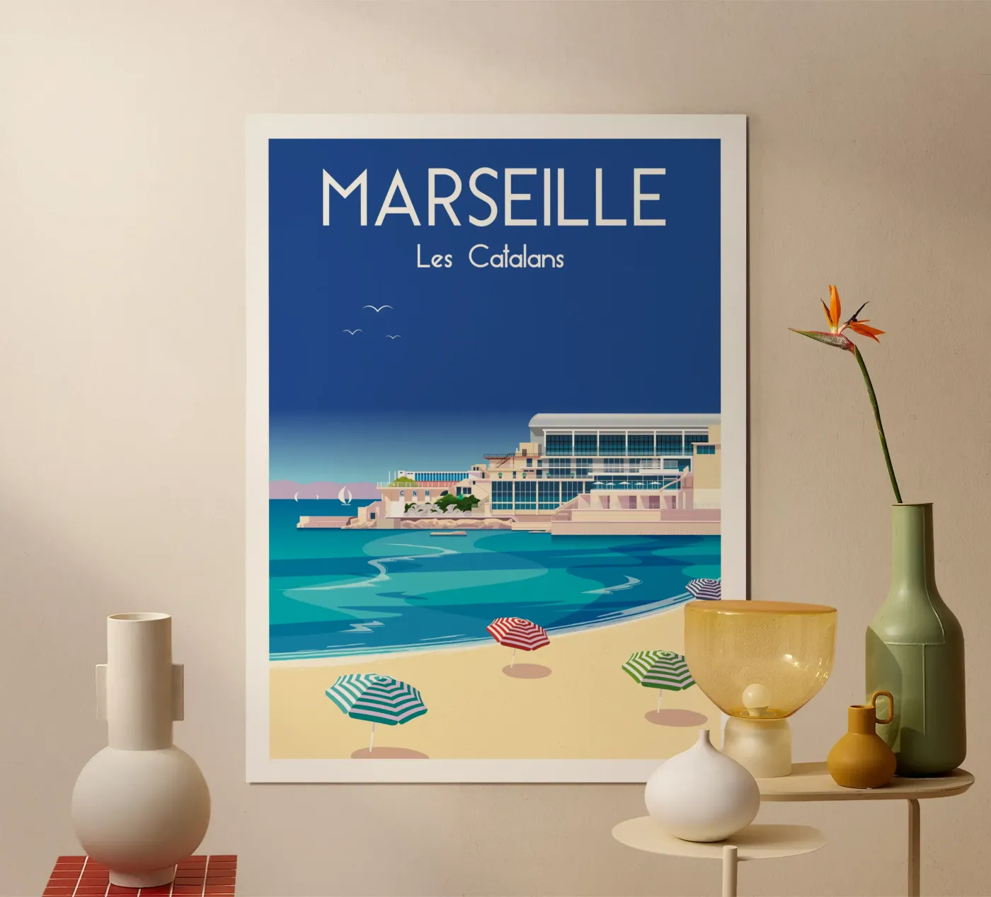 Marseille poster van Raphaël Delerue
