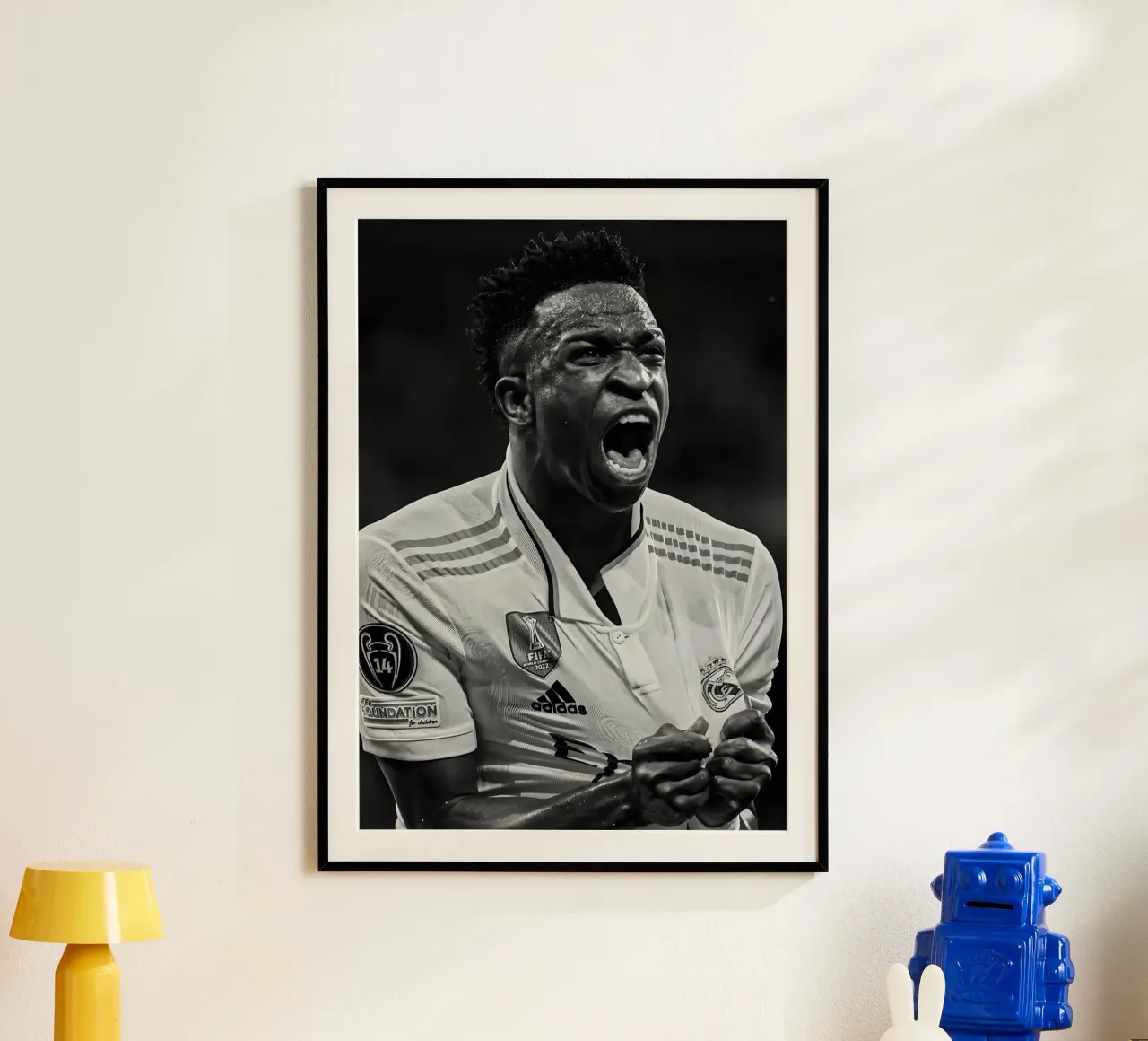 Vinícius Júnior poster da Black White Poster