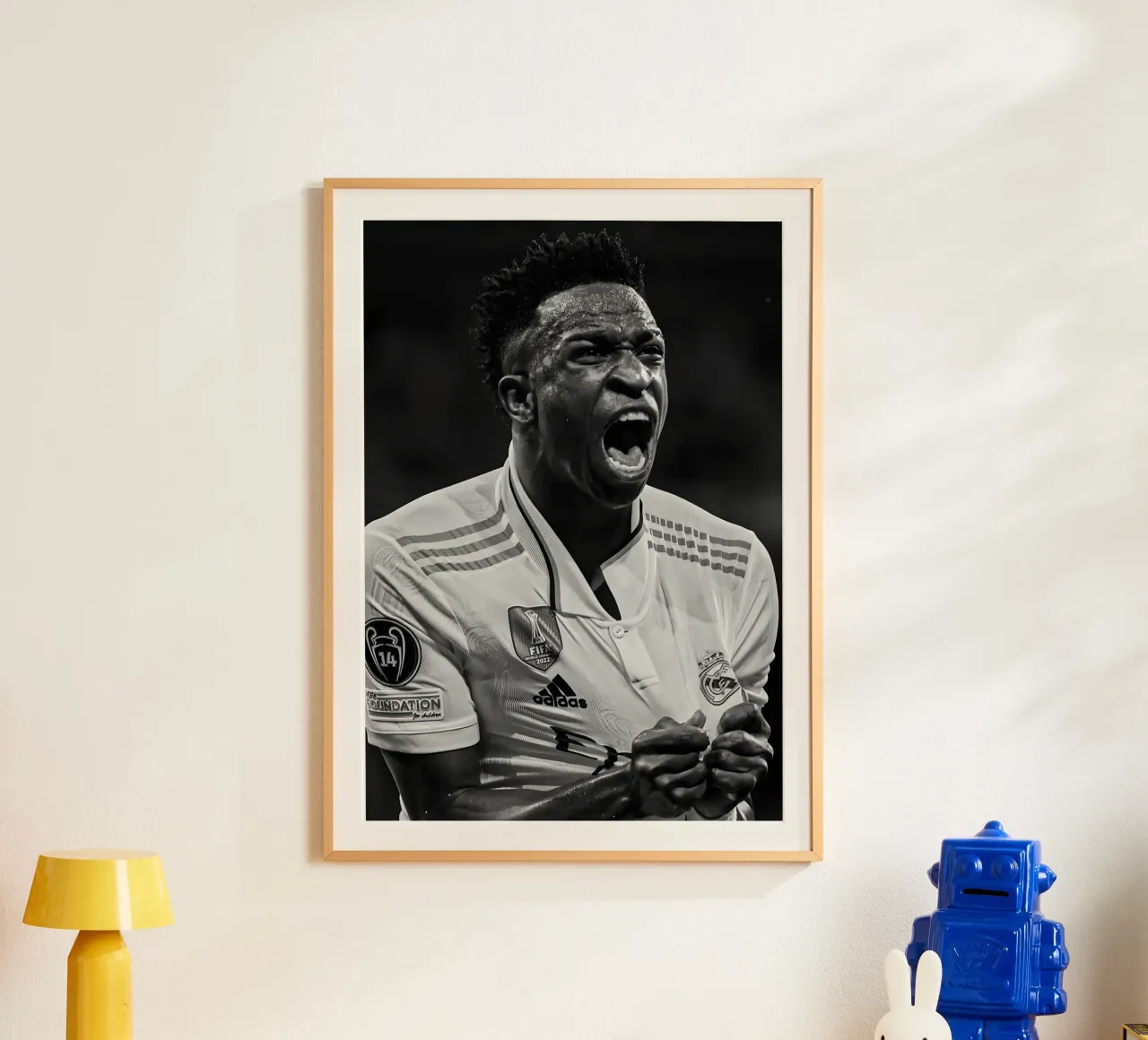 Vinícius Júnior poster da Black White Poster