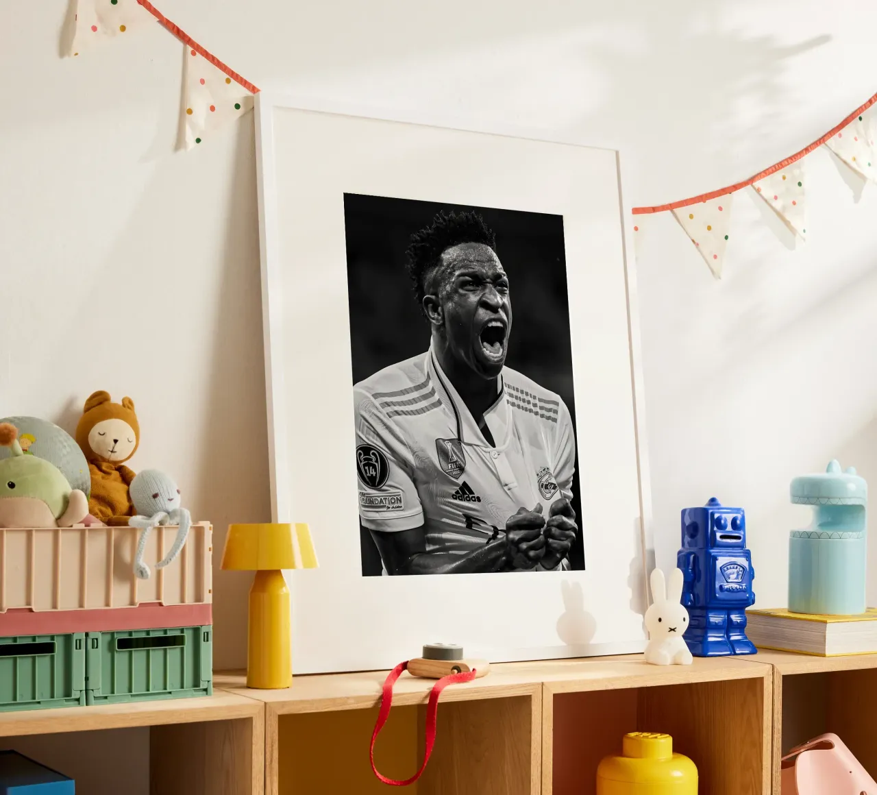 Vinícius Júnior poster da Black White Poster