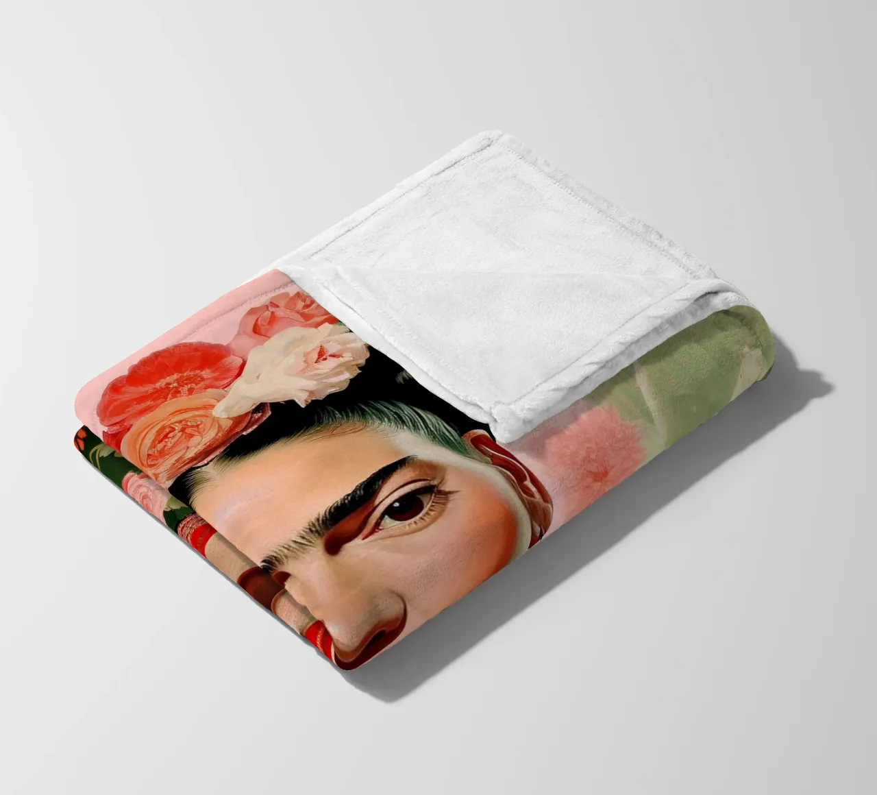 Frida Kahlo "Resilient Heart" coperta in pile da Fantasias Florales