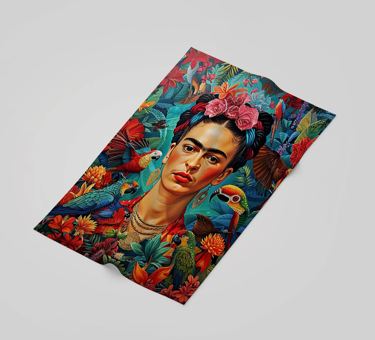 Frida Kahlo "Brave Expressions" telo mare da Fantasias Florales