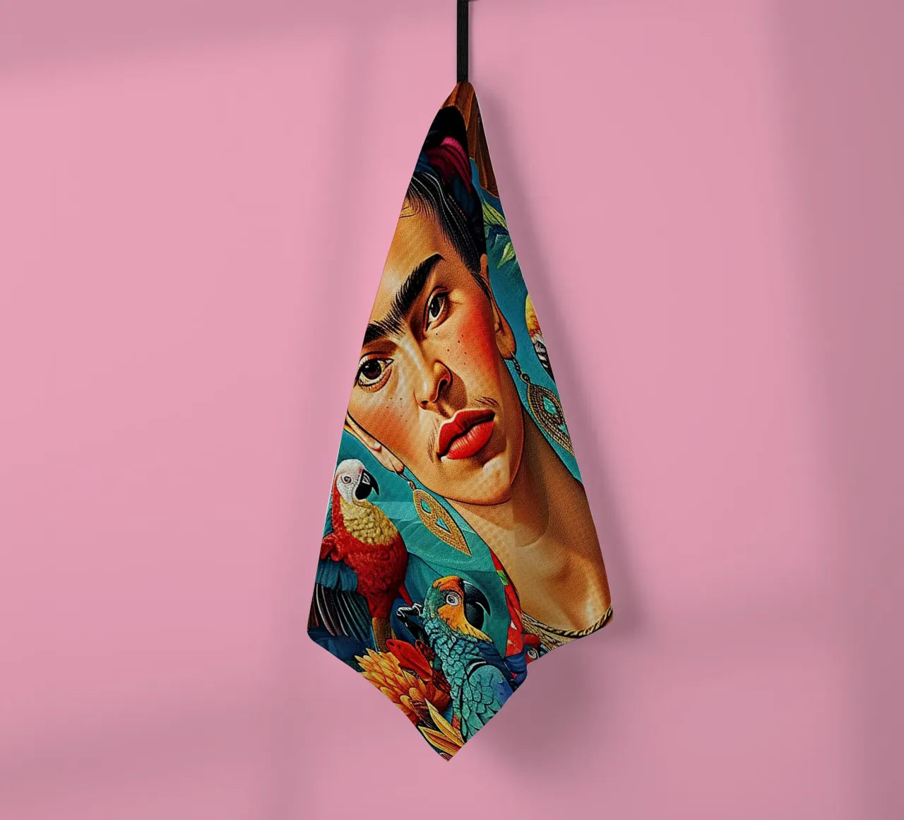 Frida Kahlo "Brave Expressions" canovaccio da cucina da Fantasias Florales