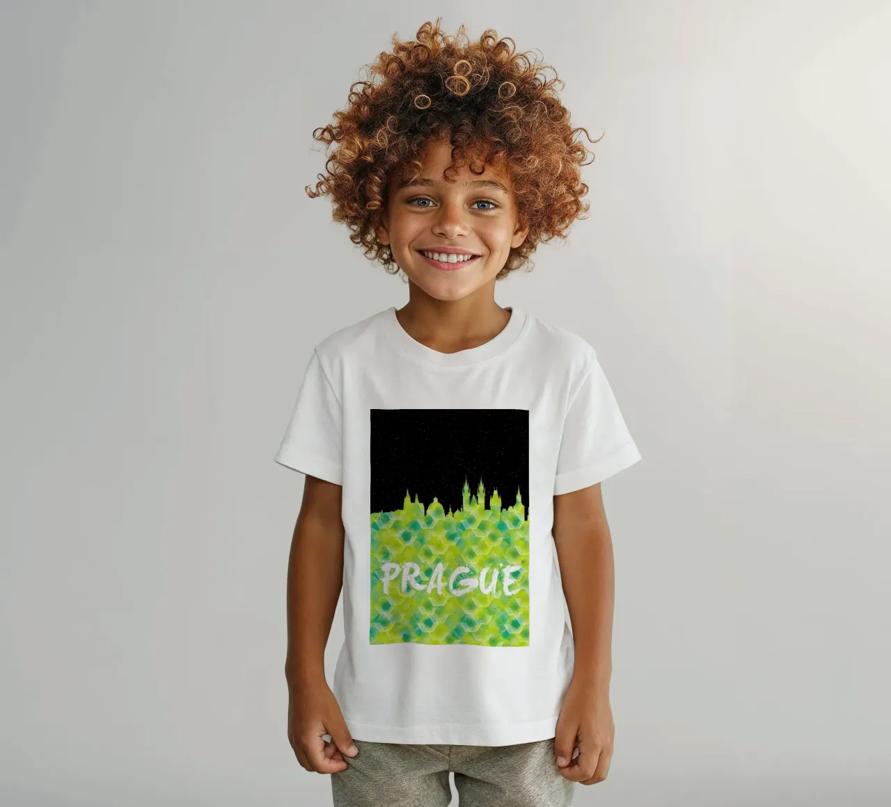 Prague t-shirt bambini da Danny Ivan