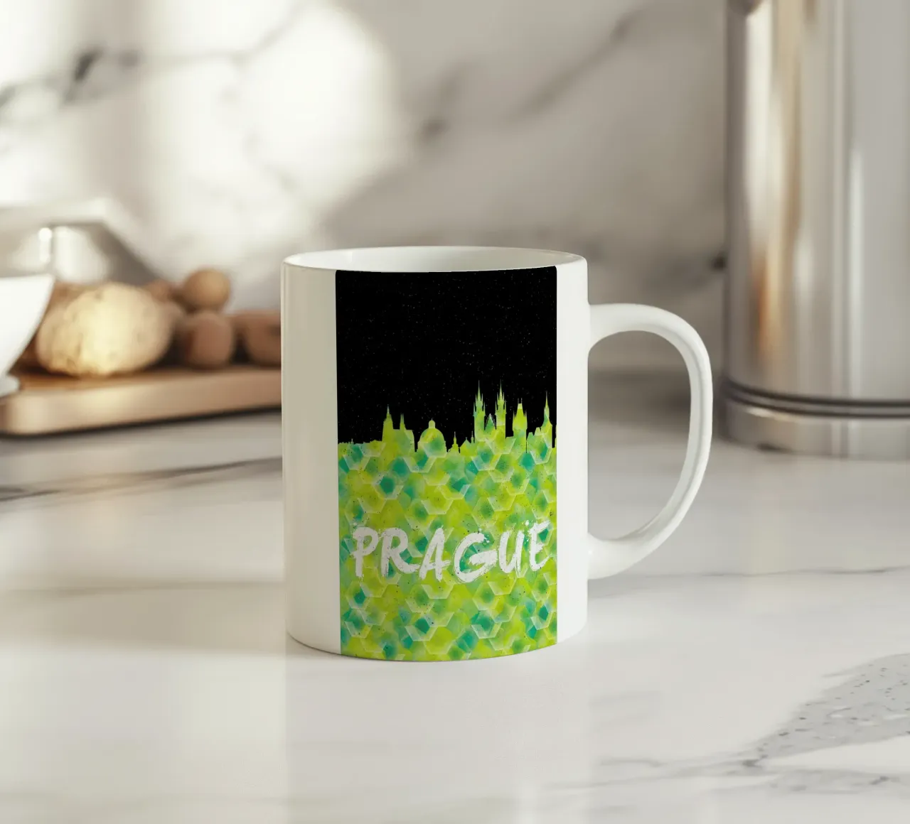 Prague ceramic mug by Danny Ivan