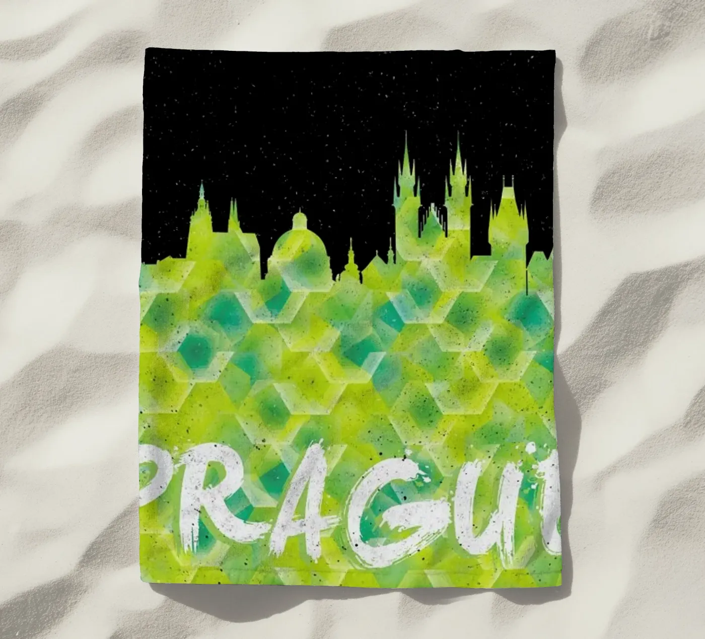 Prague strandhanddoek van Danny Ivan