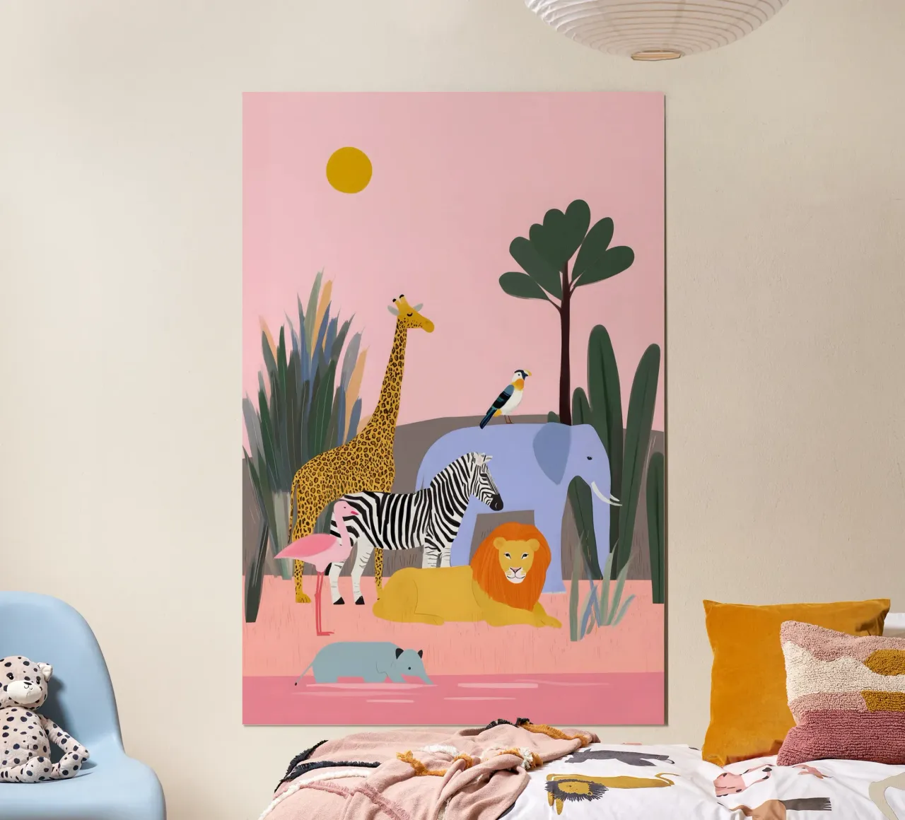 Safari Friends Poster von Vibrant Berry Studio