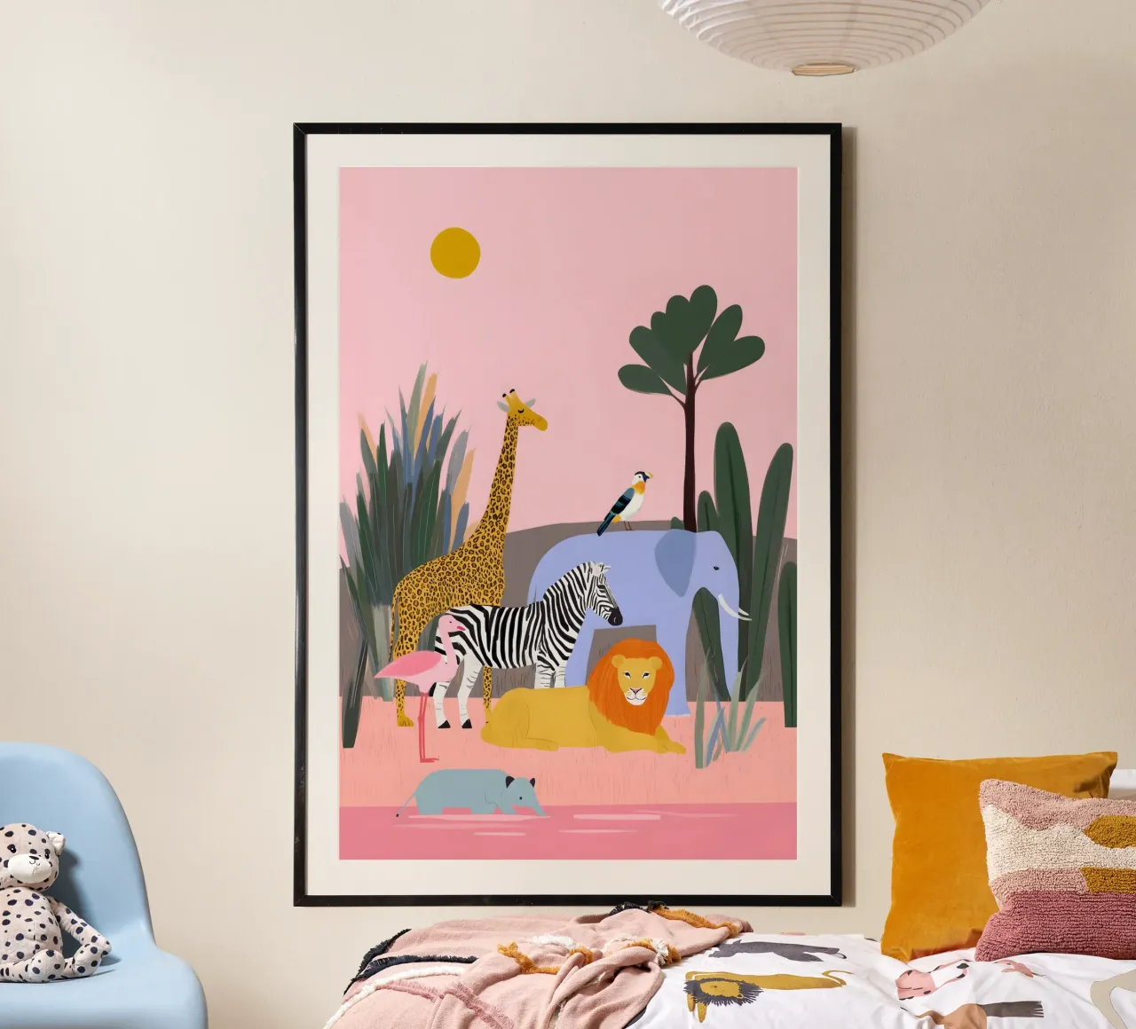 Safari Friends Poster von Vibrant Berry Studio