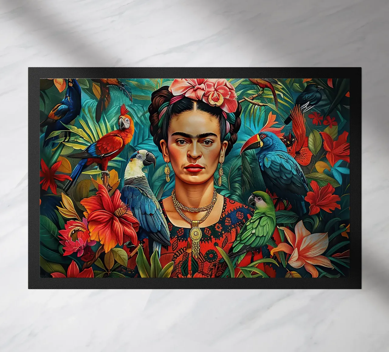 Frida Kahlo "Colors of Courage" zerbino da Fantasias Florales