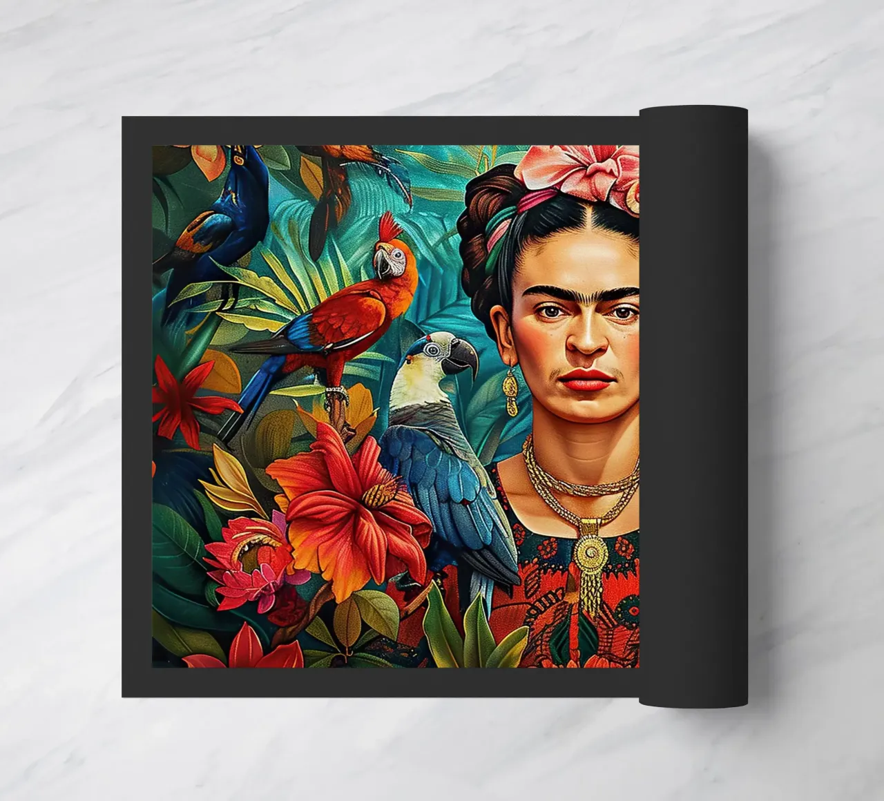 Frida Kahlo "Colors of Courage" zerbino da Fantasias Florales