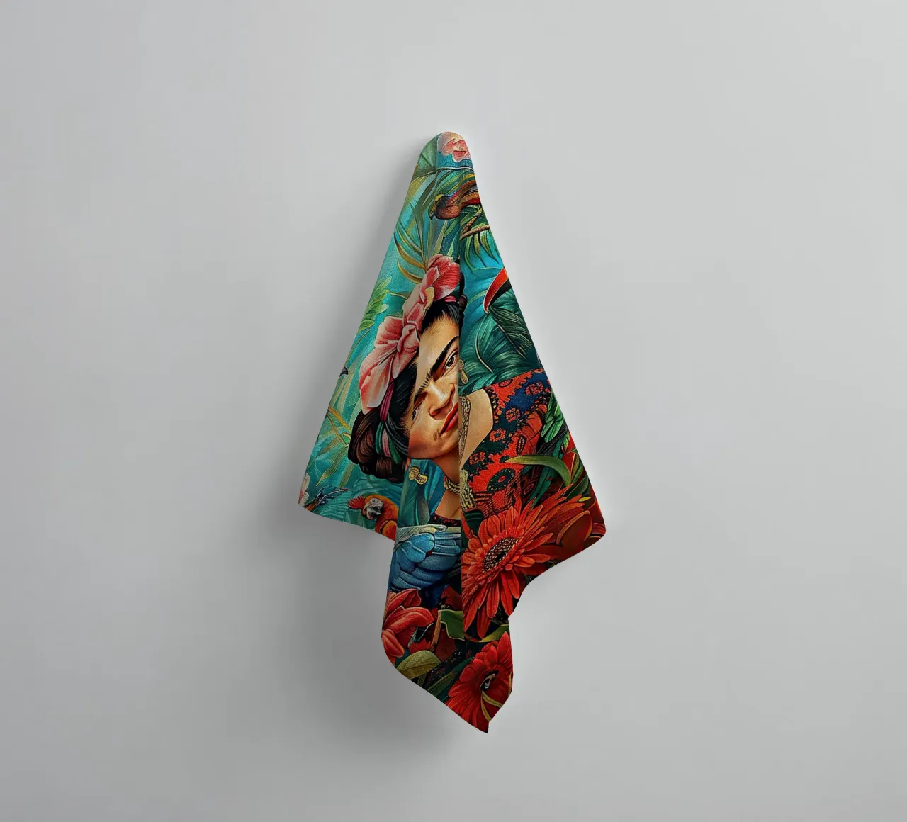 Frida Kahlo "Colors of Courage" asciugamano da bagno da Fantasias Florales