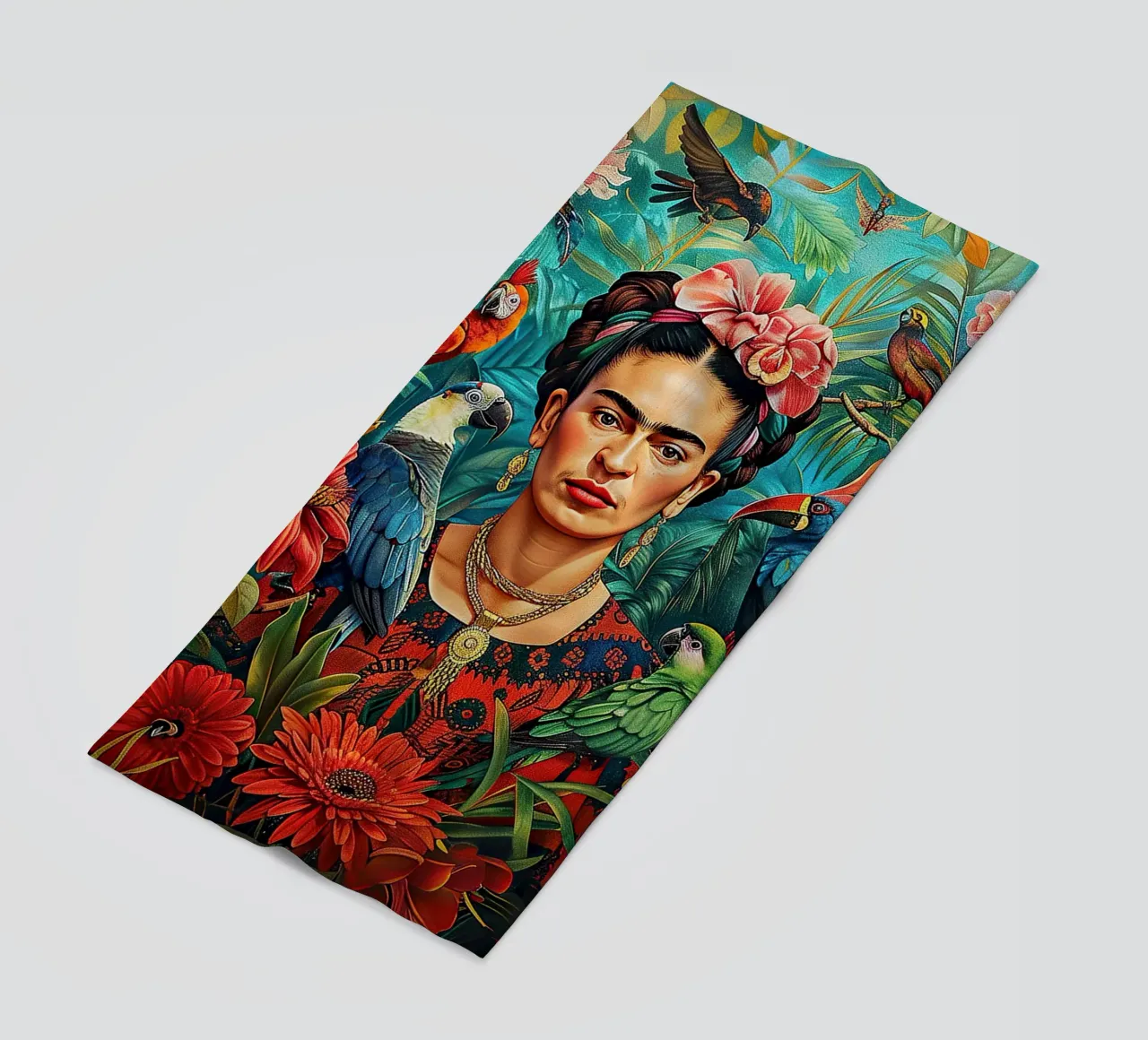 Frida Kahlo "Colors of Courage" telo mare da Fantasias Florales