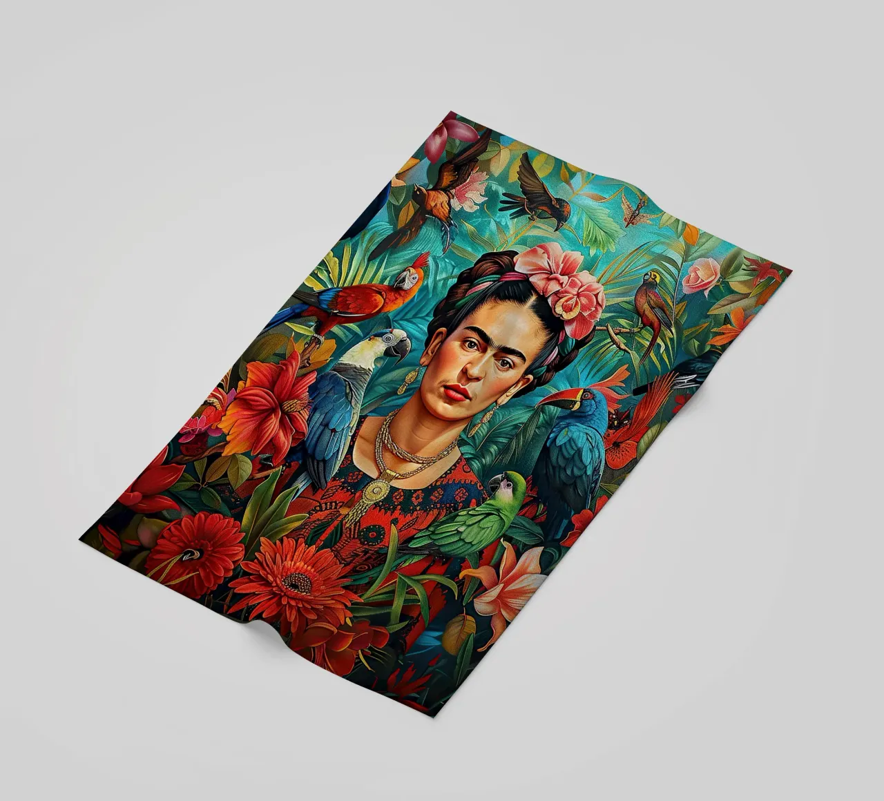 Frida Kahlo "Colors of Courage" telo mare da Fantasias Florales