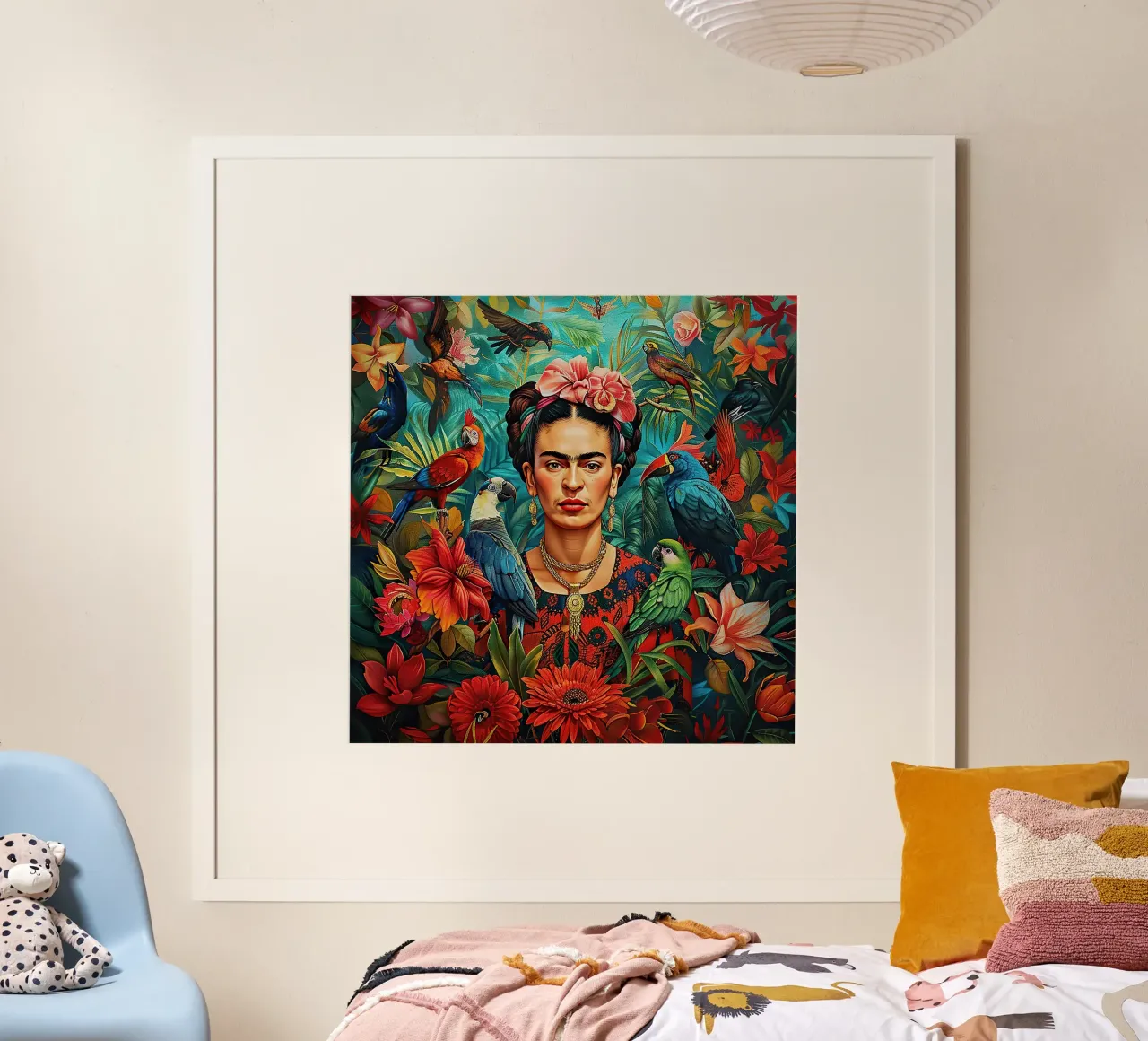 Frida Kahlo "Colors of Courage" carta hahnemühle da Fantasias Florales