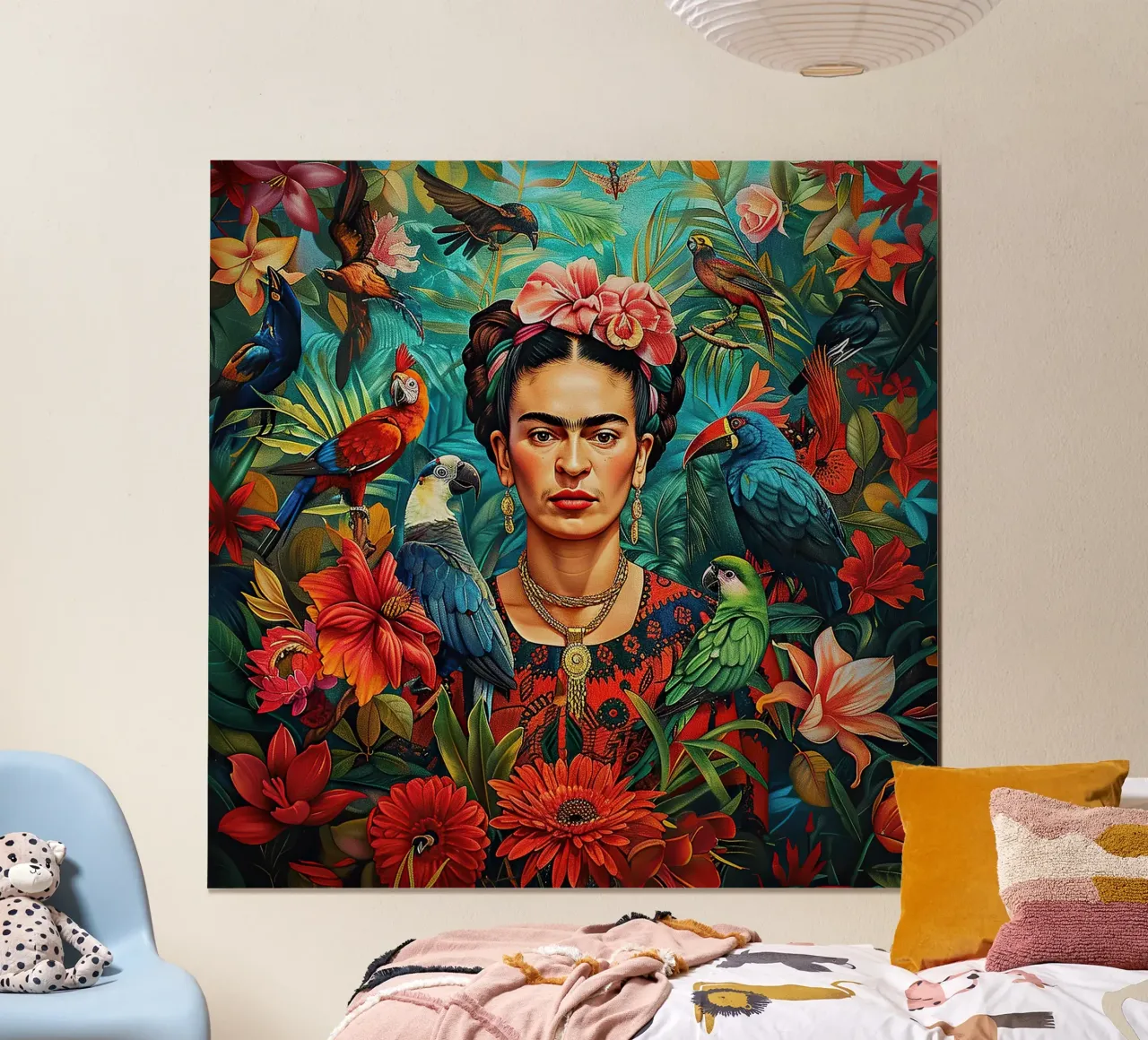 Frida Kahlo "Colors of Courage" carta hahnemühle da Fantasias Florales
