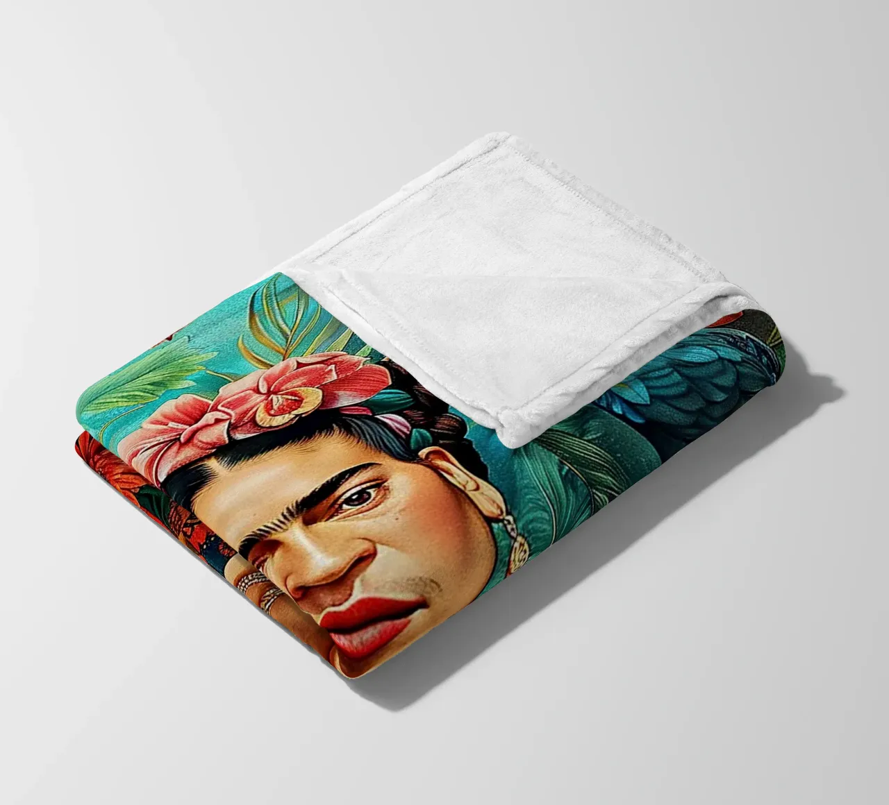 Frida Kahlo "Colors of Courage" coperta in pile da Fantasias Florales