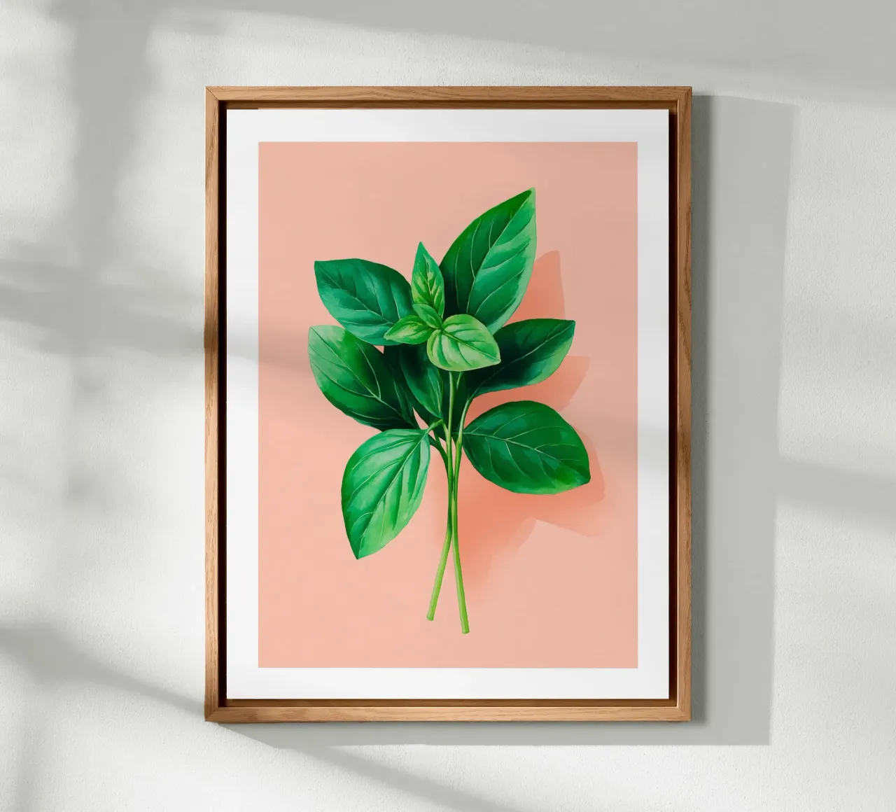 Foglie di basilico fresco pannello forex da Spice & Spoon Studio