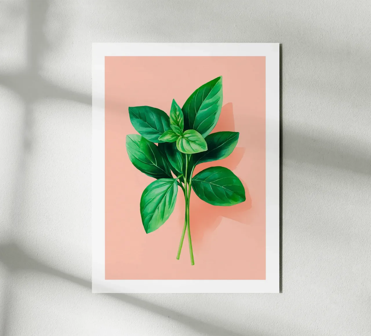 Foglie di basilico fresco pannello forex da Spice & Spoon Studio