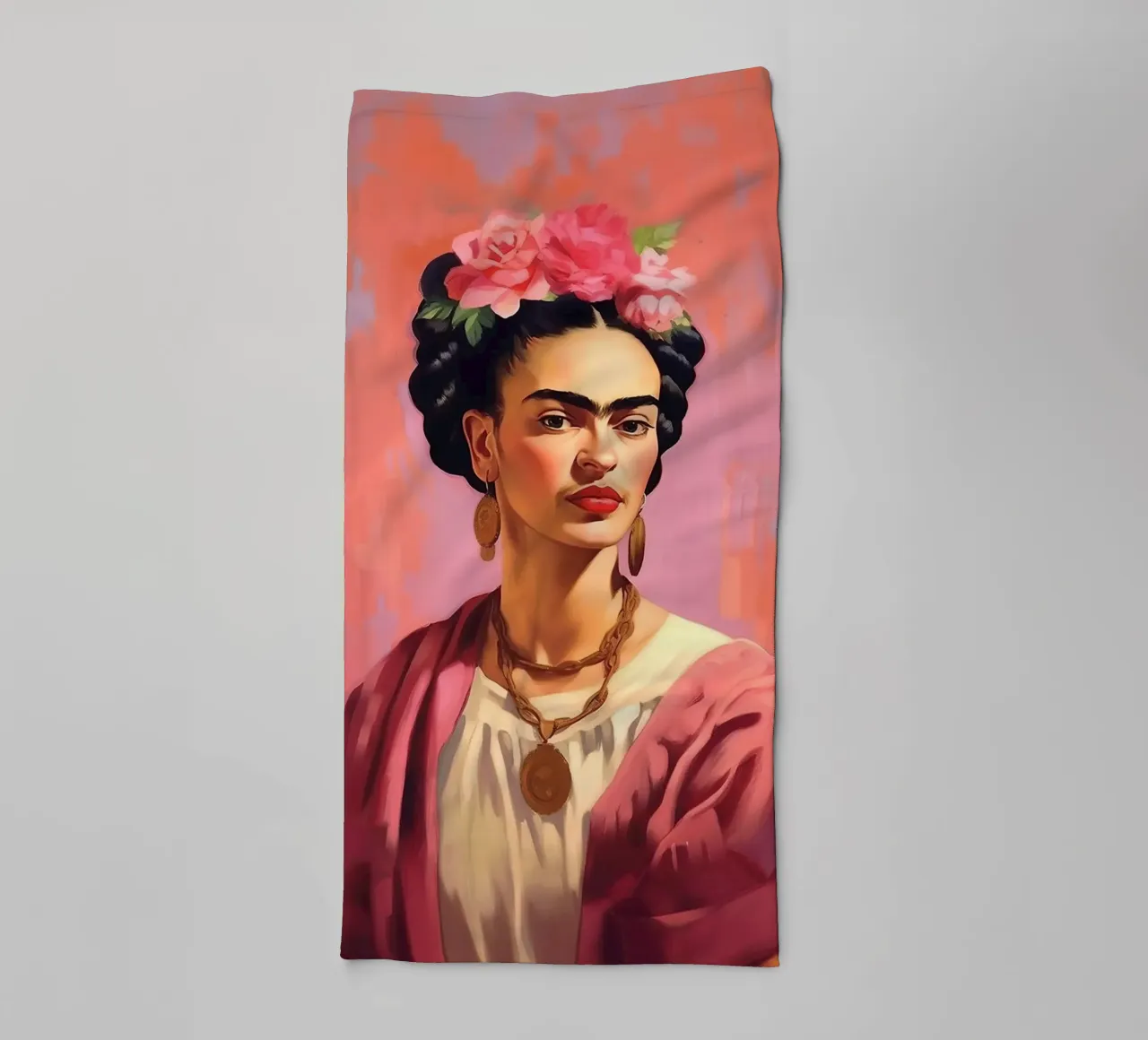 Frida Kahlo "Unyielding Spirit" asciugamano da bagno da Fantasias Florales