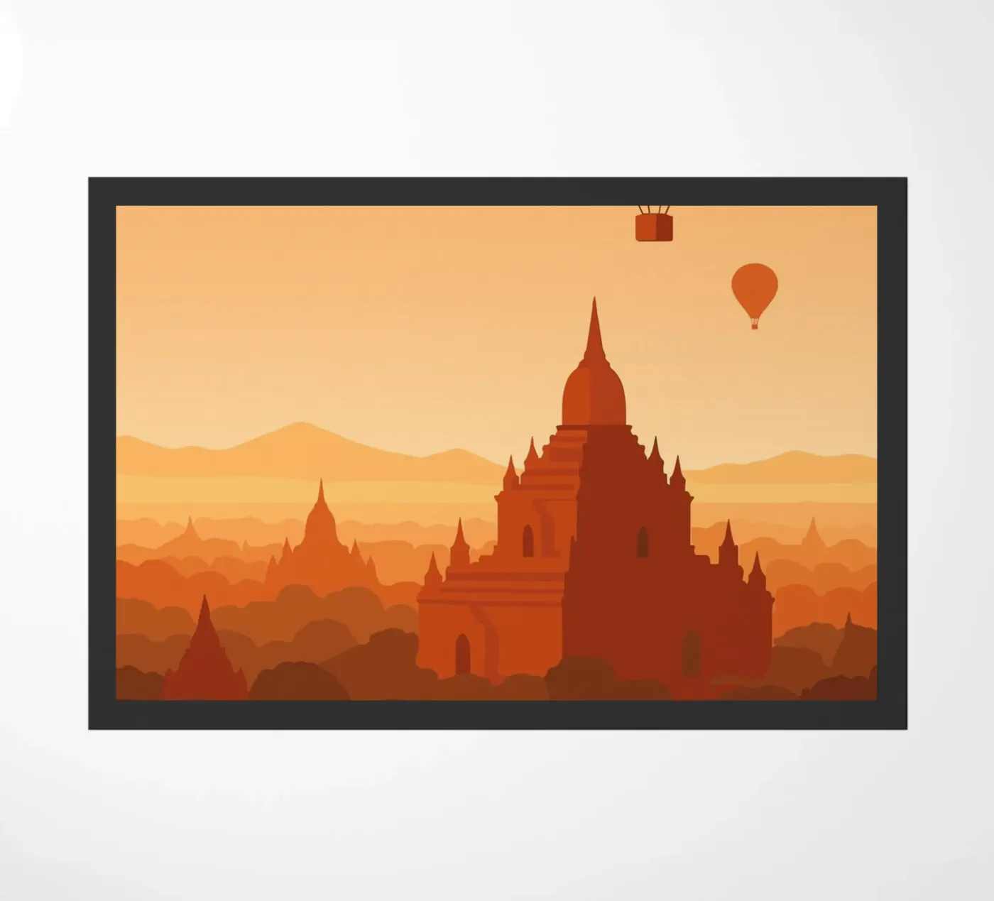 Myanmar doormat by minimalist designs