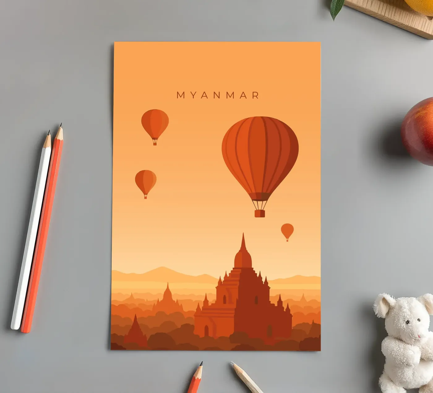 Myanmar sticker sheet by minimalist designs