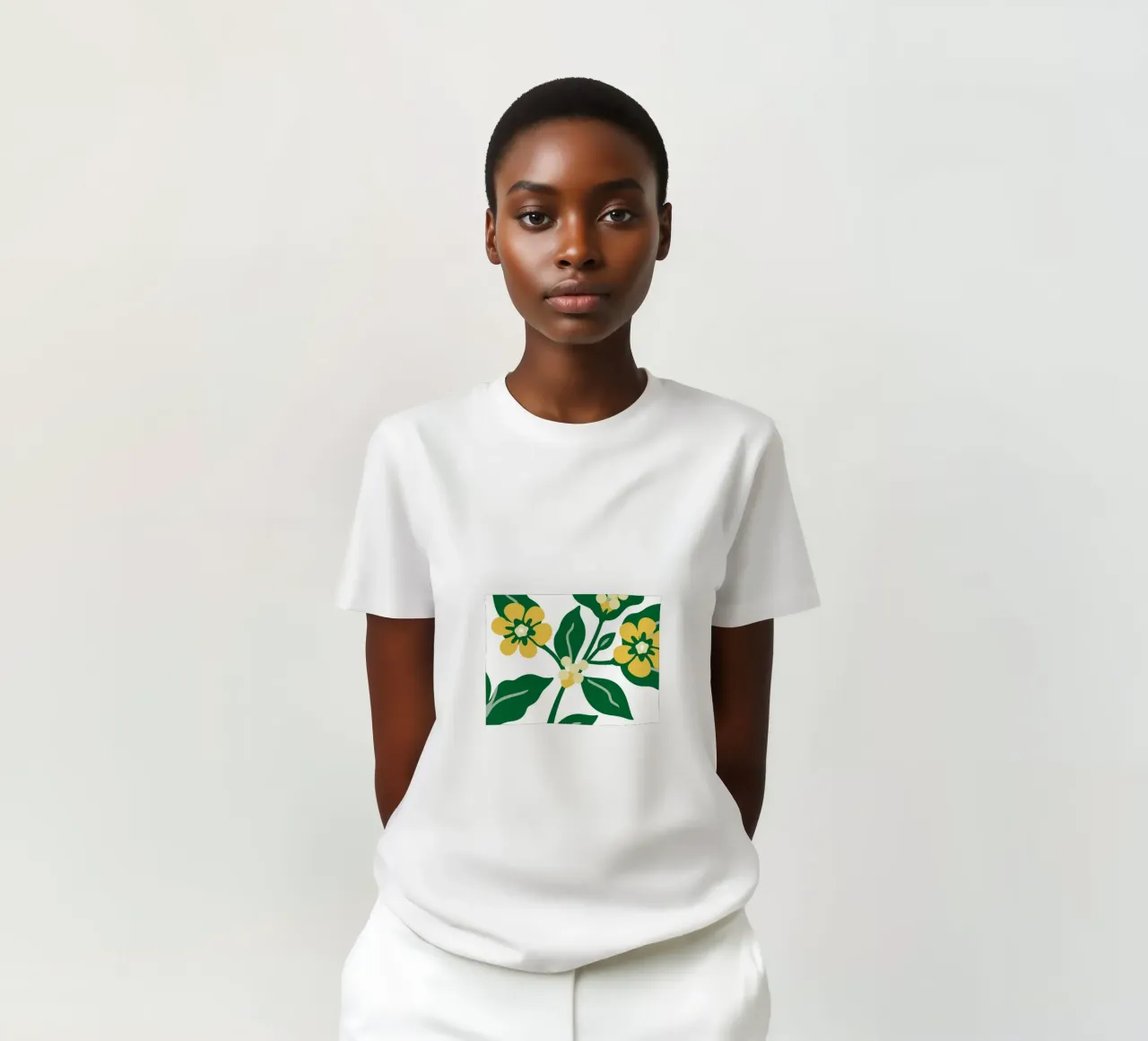 Sfondo con tema floreale fresco t-shirt da SPECIAL FLOWER PATTERNS